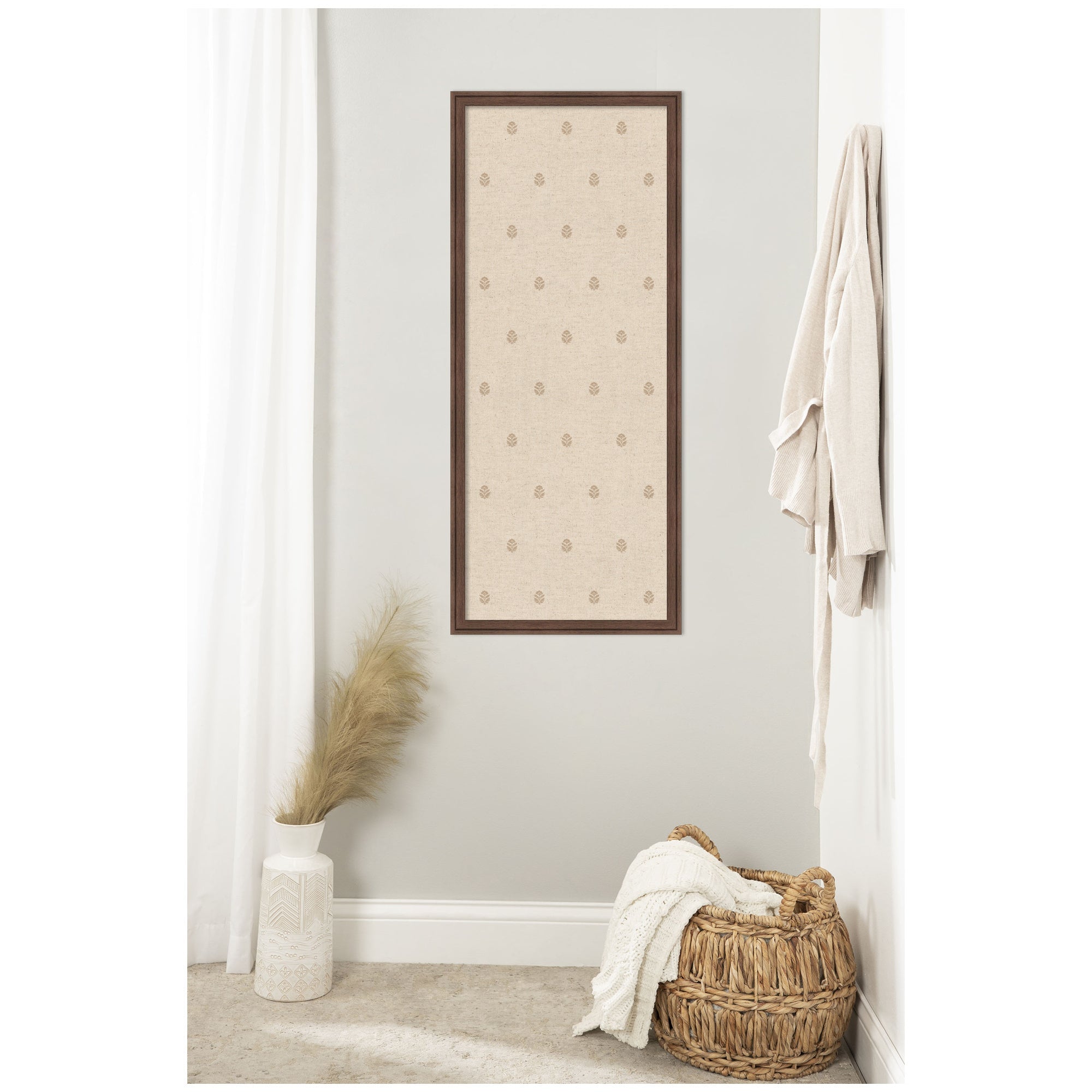 Pinboard Beige Botanical Block Print