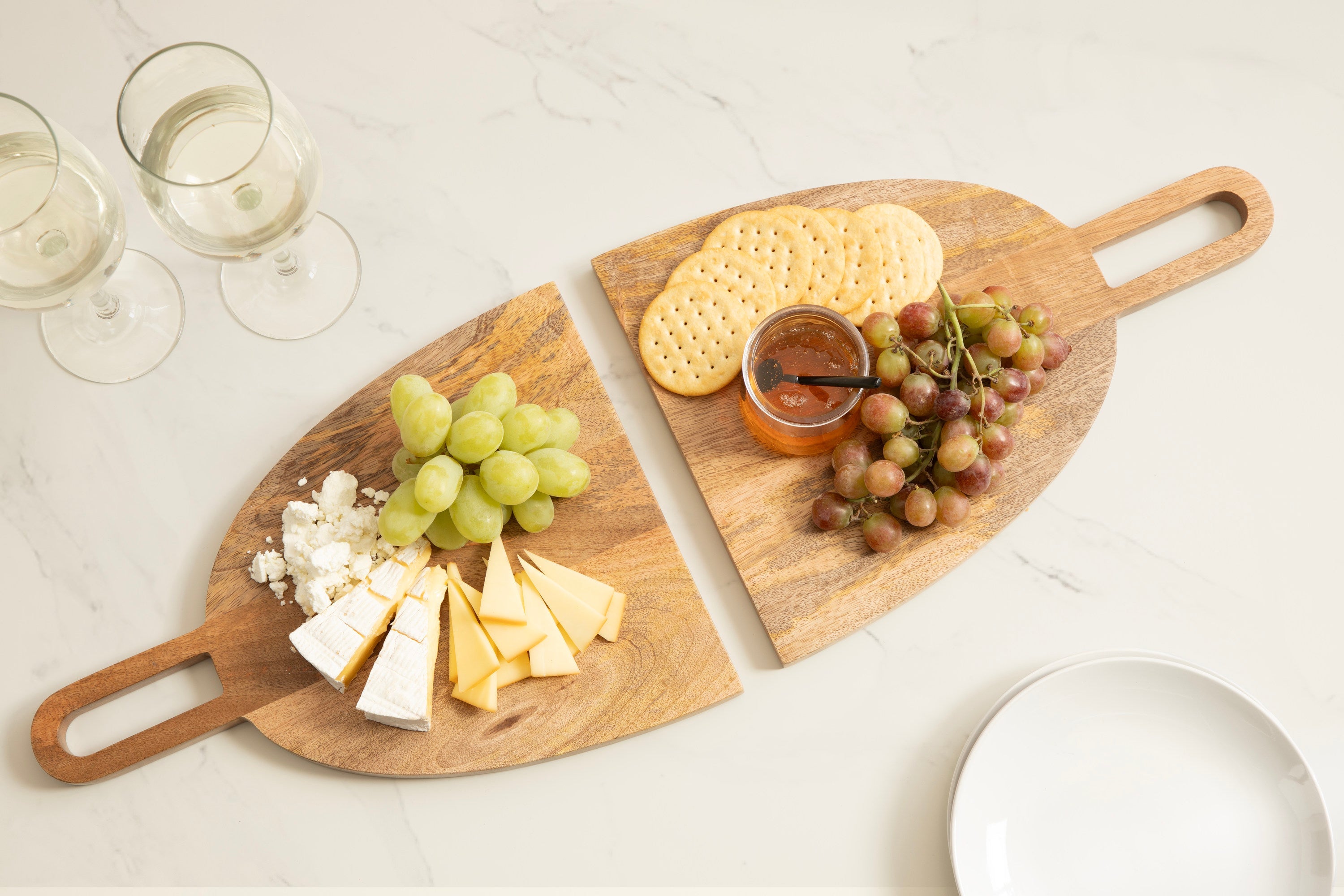 Staven 2 Piece Wood Serving Board Set