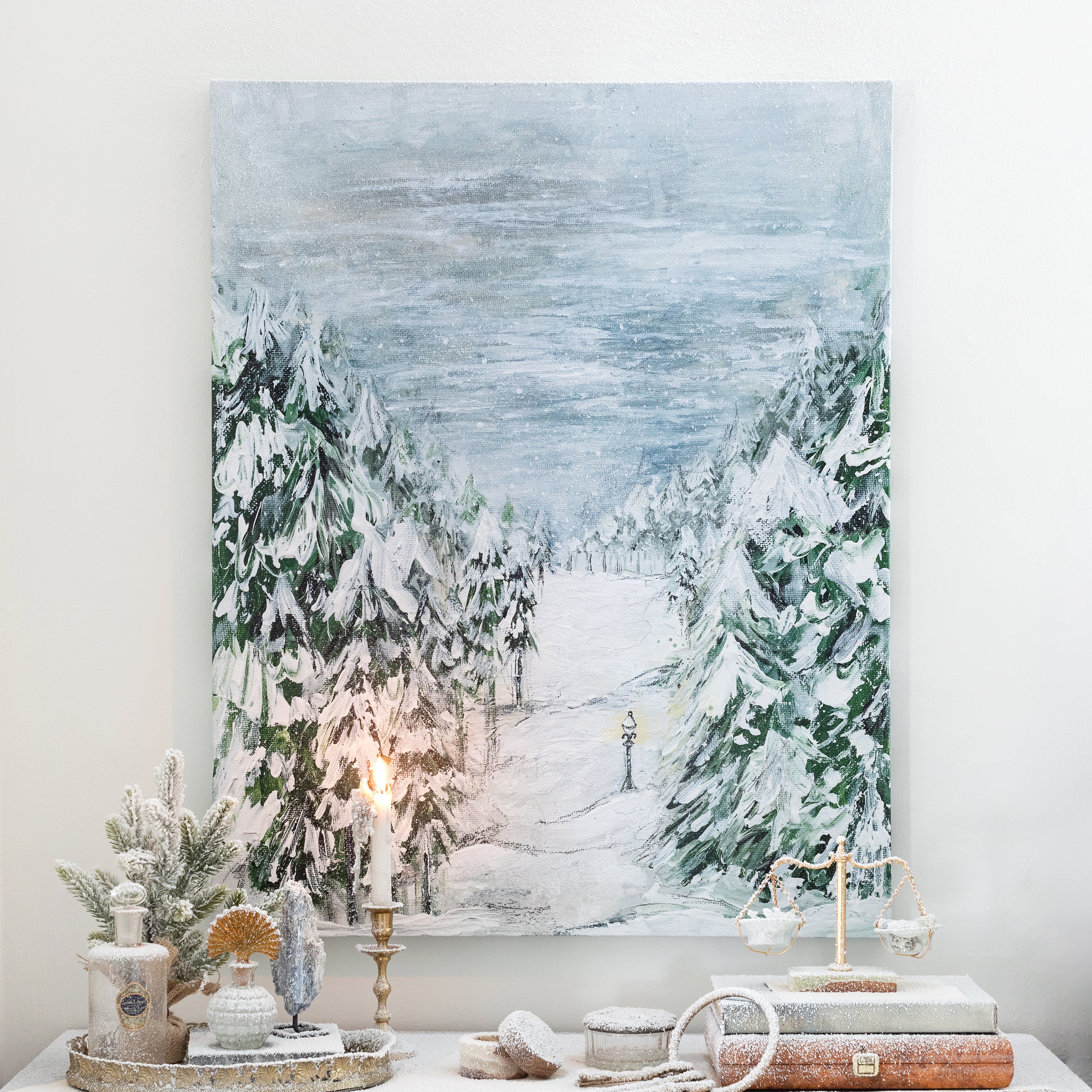 The Lamp Post Canvas Wall Art