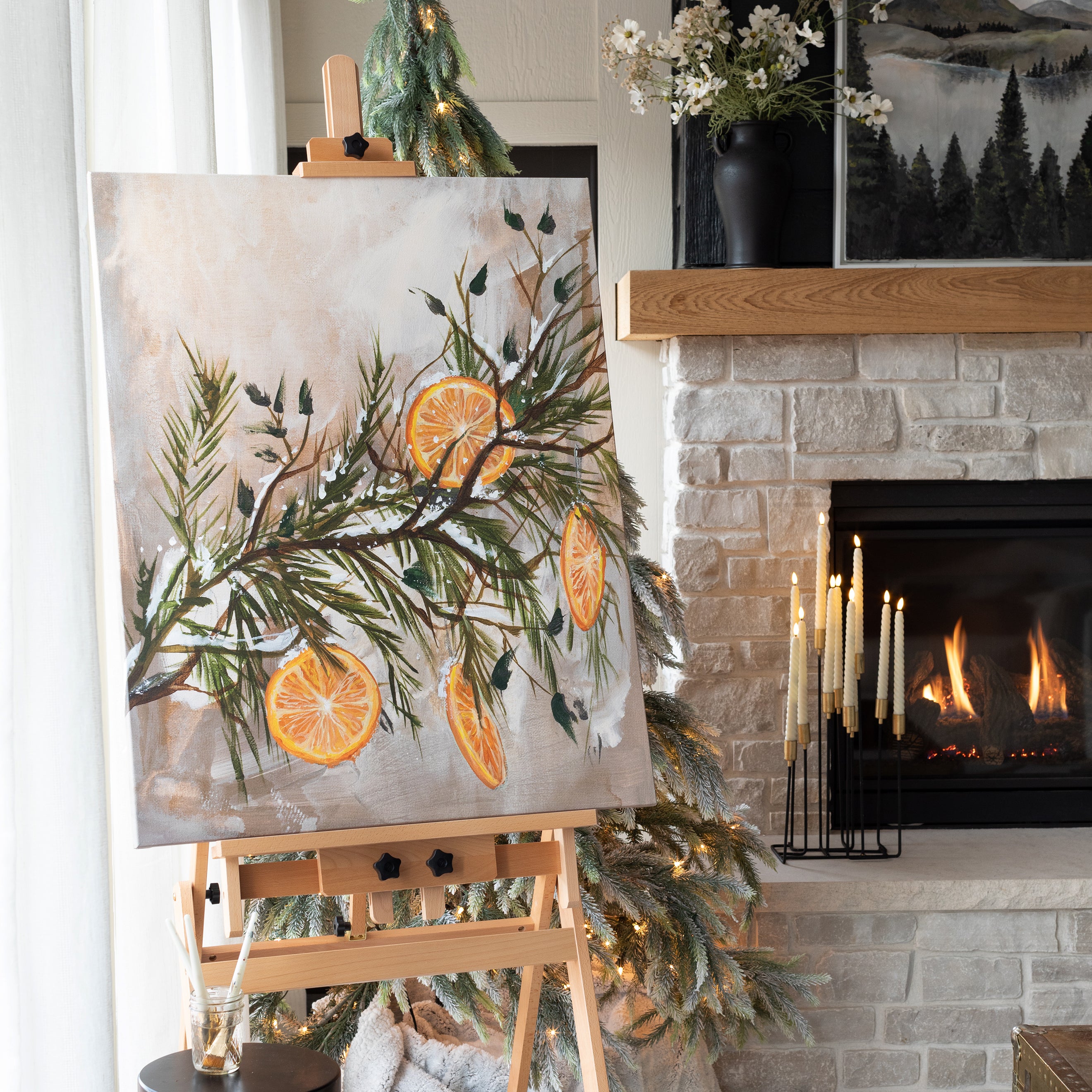 Citrus Garland | Vertical | Canvas