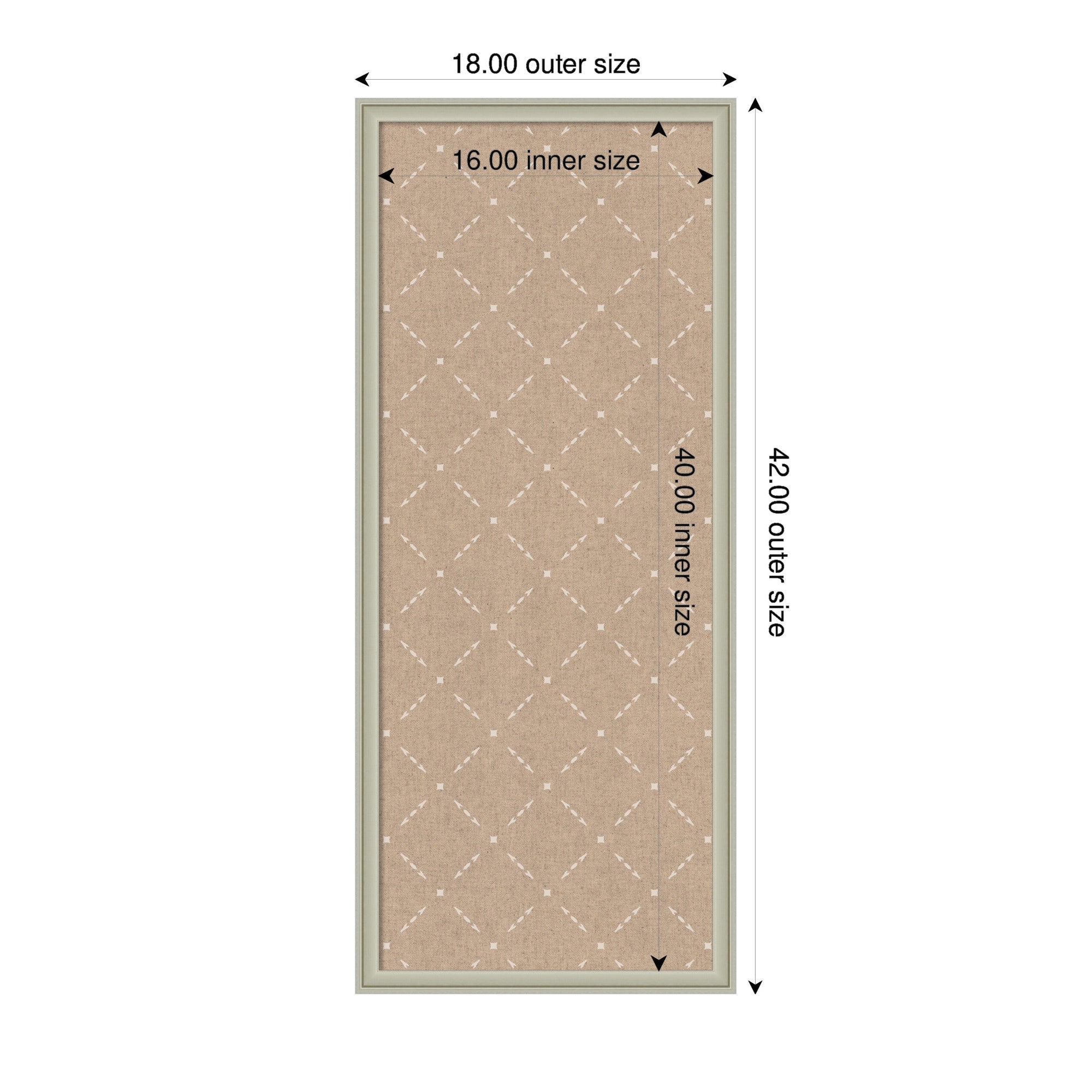 Pinboard Beige Lattice Pattern