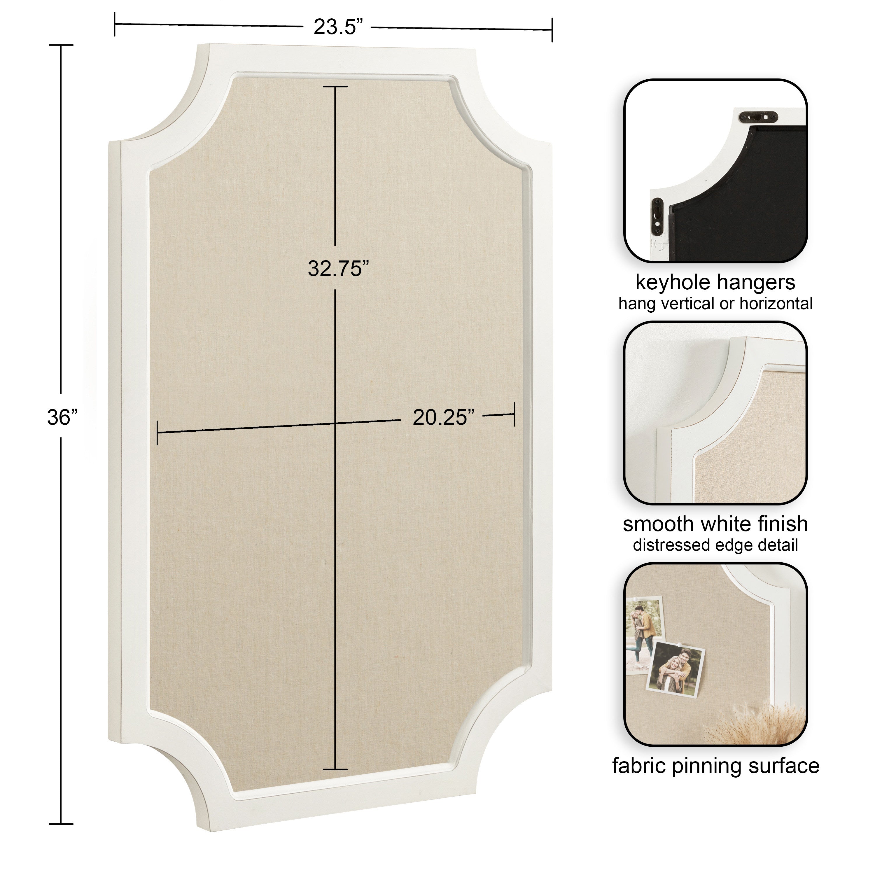 Hogan Framed Fabric Pinboard