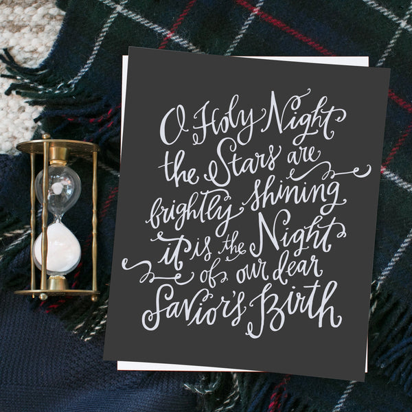 O Holy Night Solid Canvas Sign