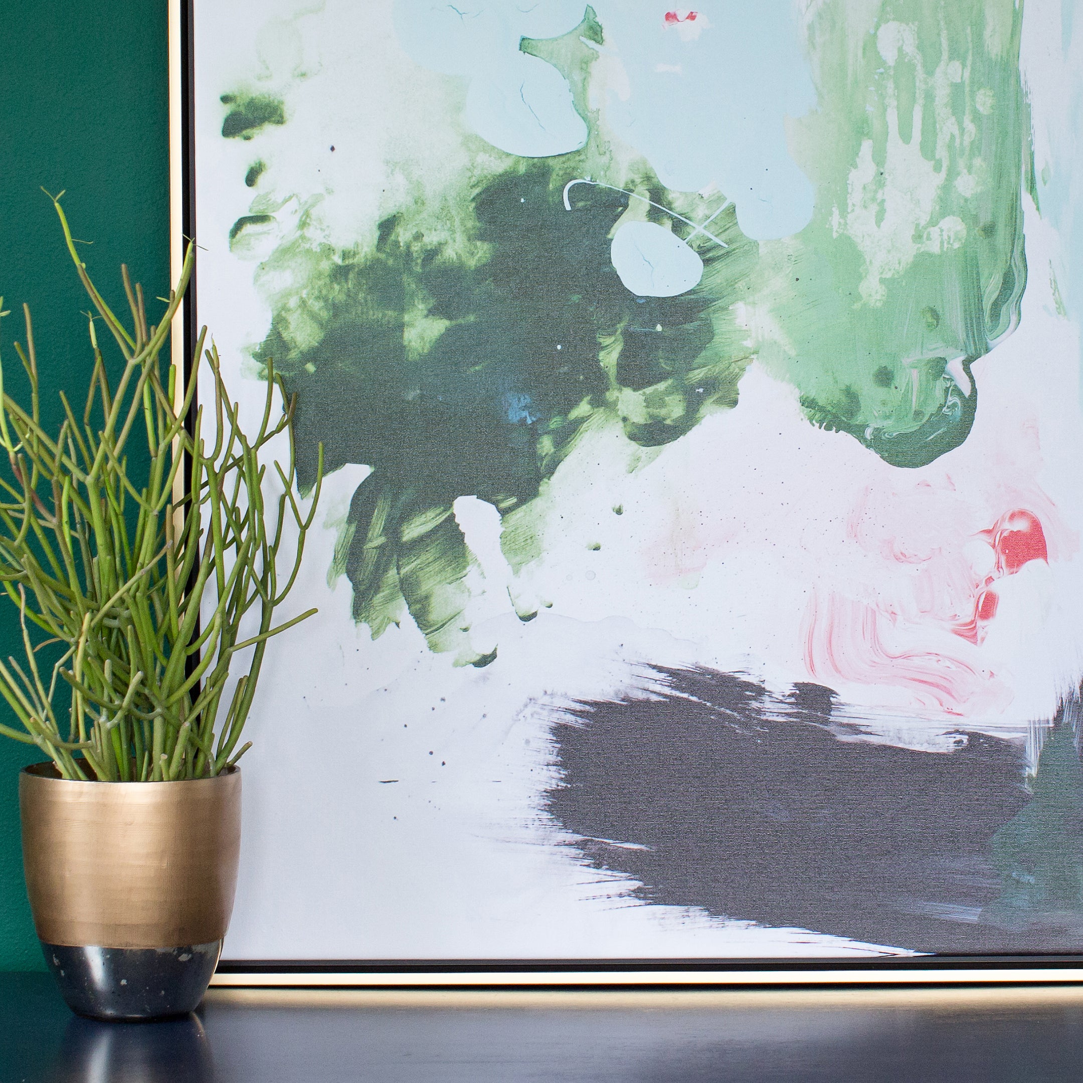 Peppermint Moss Canvas Wall Art