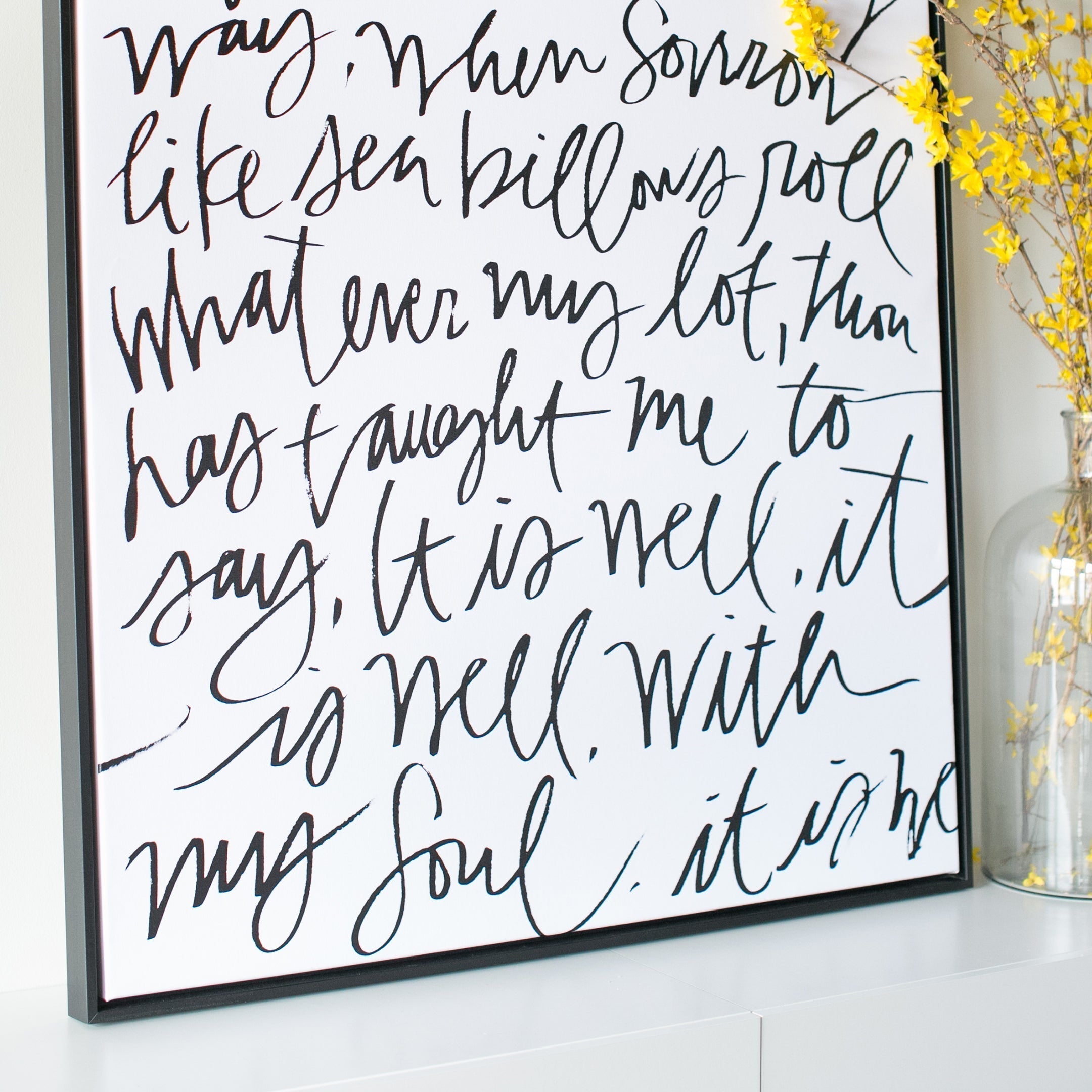 It Is Well | Pure White | Canvas