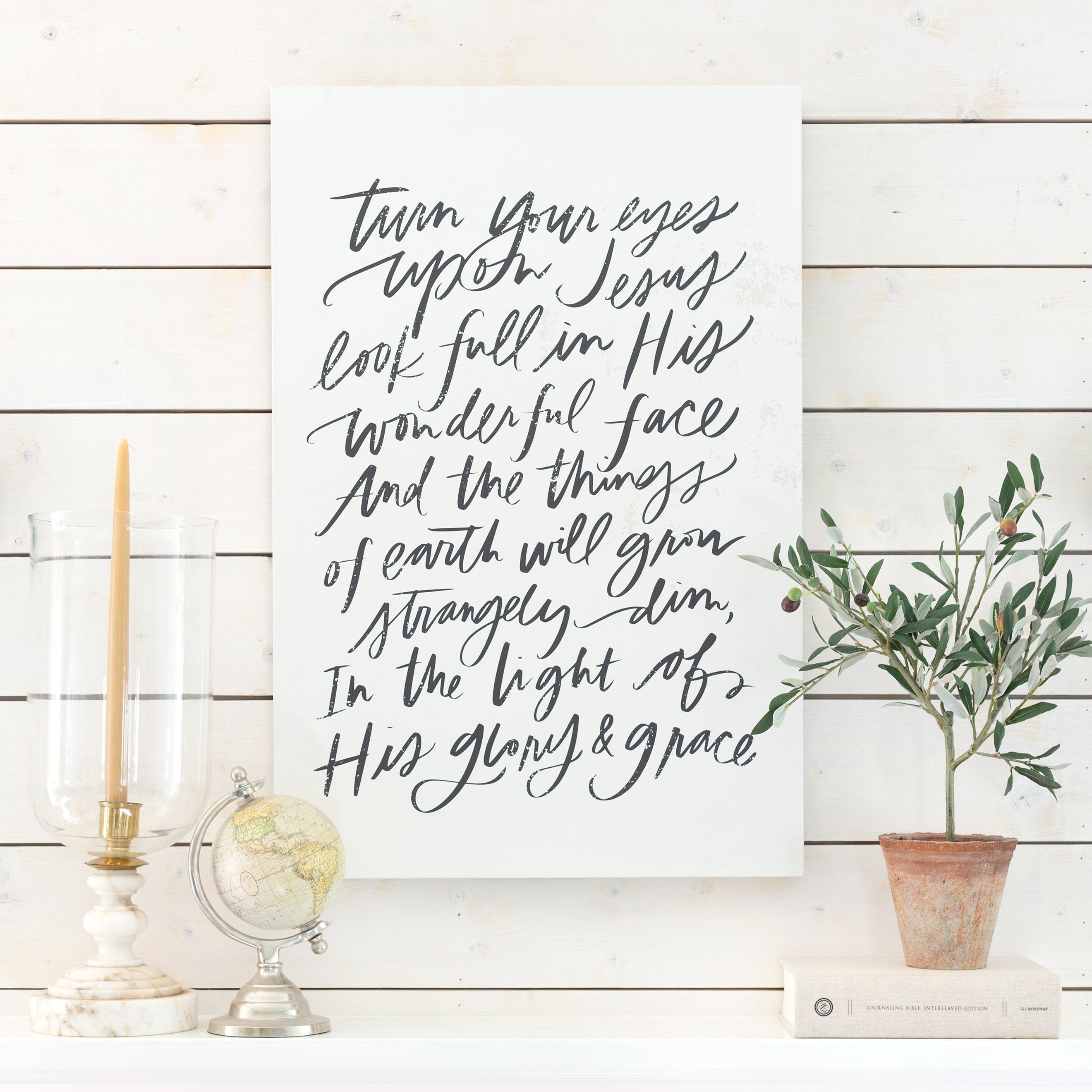 Turn Your Eyes Upon Jesus | Camp Green | Canvas