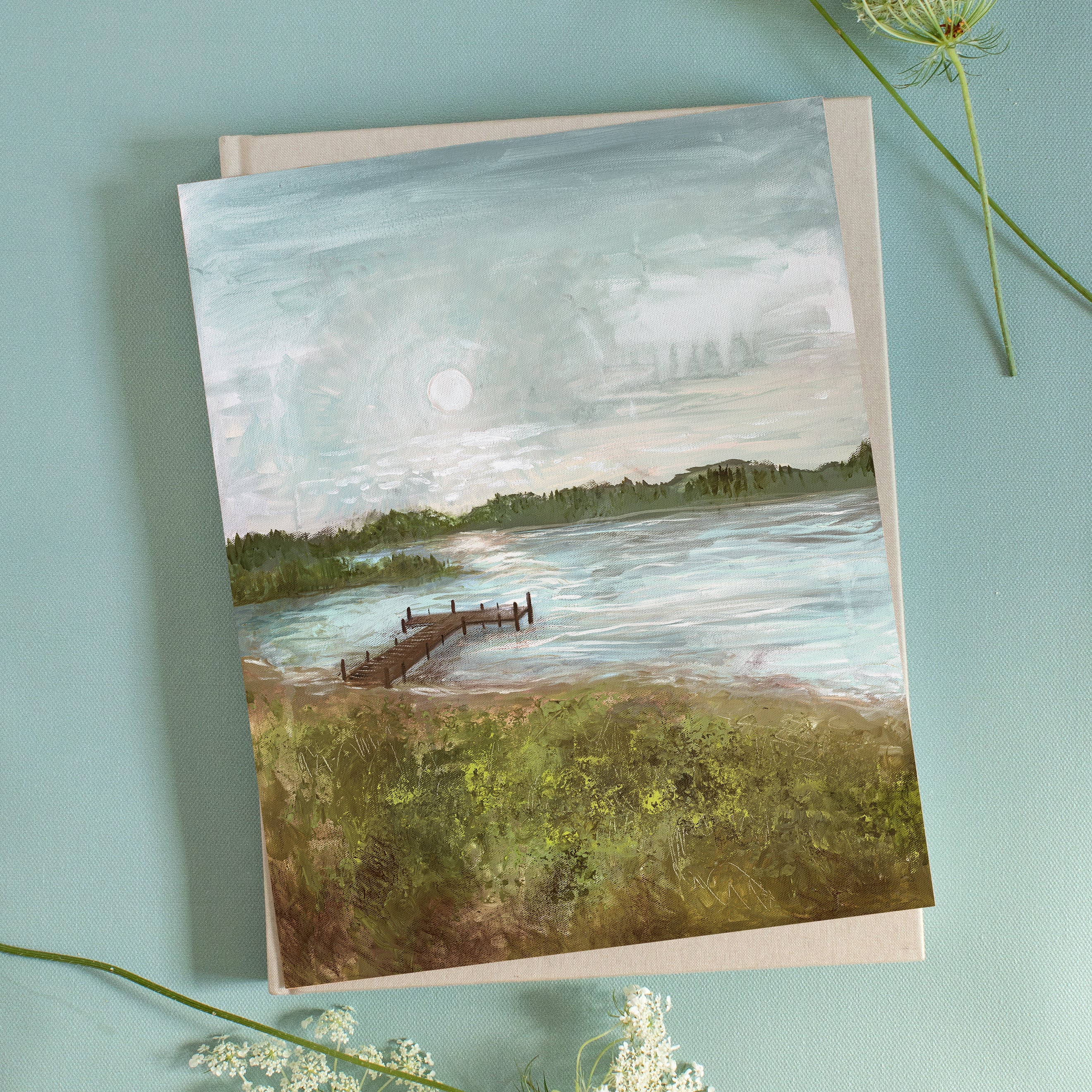 Magic Hour at the Dock Canvas Wall Art