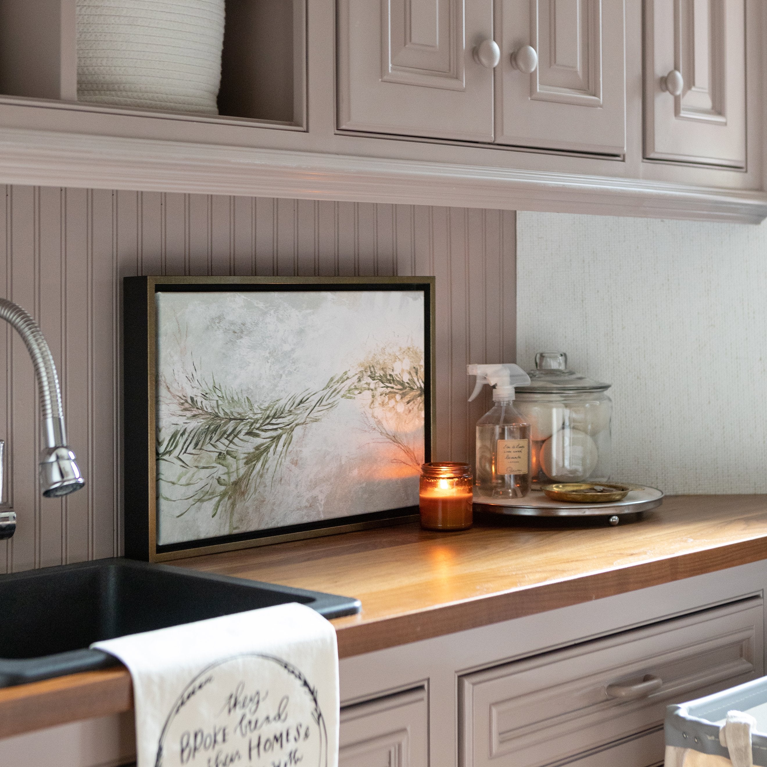 Peaceful Branches Canvas Wall Art . Rectangle