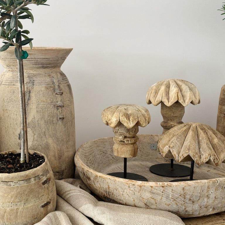 Antique Primitive Wooden Dough Bowl