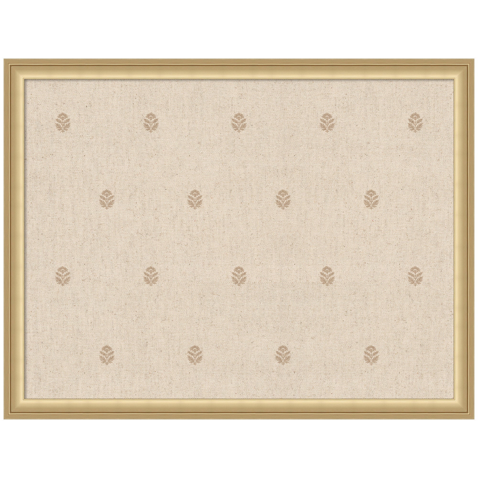 Pinboard Beige Botanical Block Print