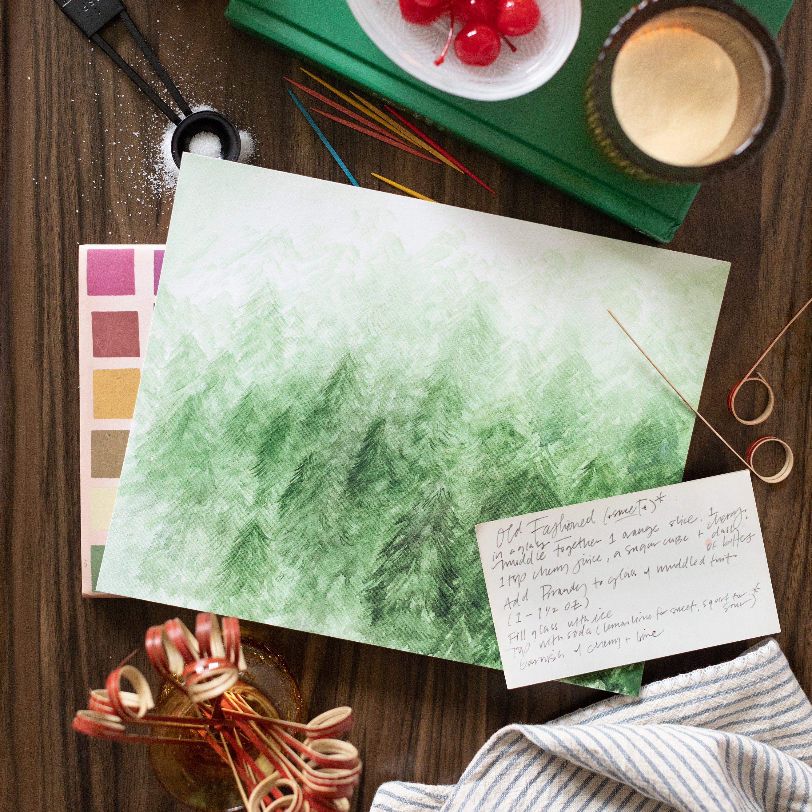 Foggy Forest Luxe Art Print