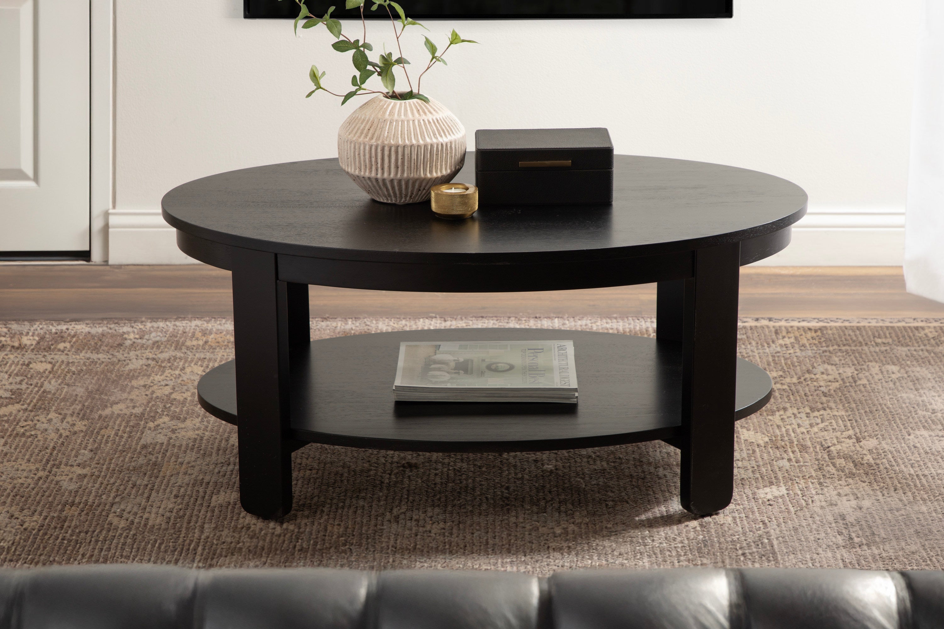 Foxford Oval Wood Coffee Table