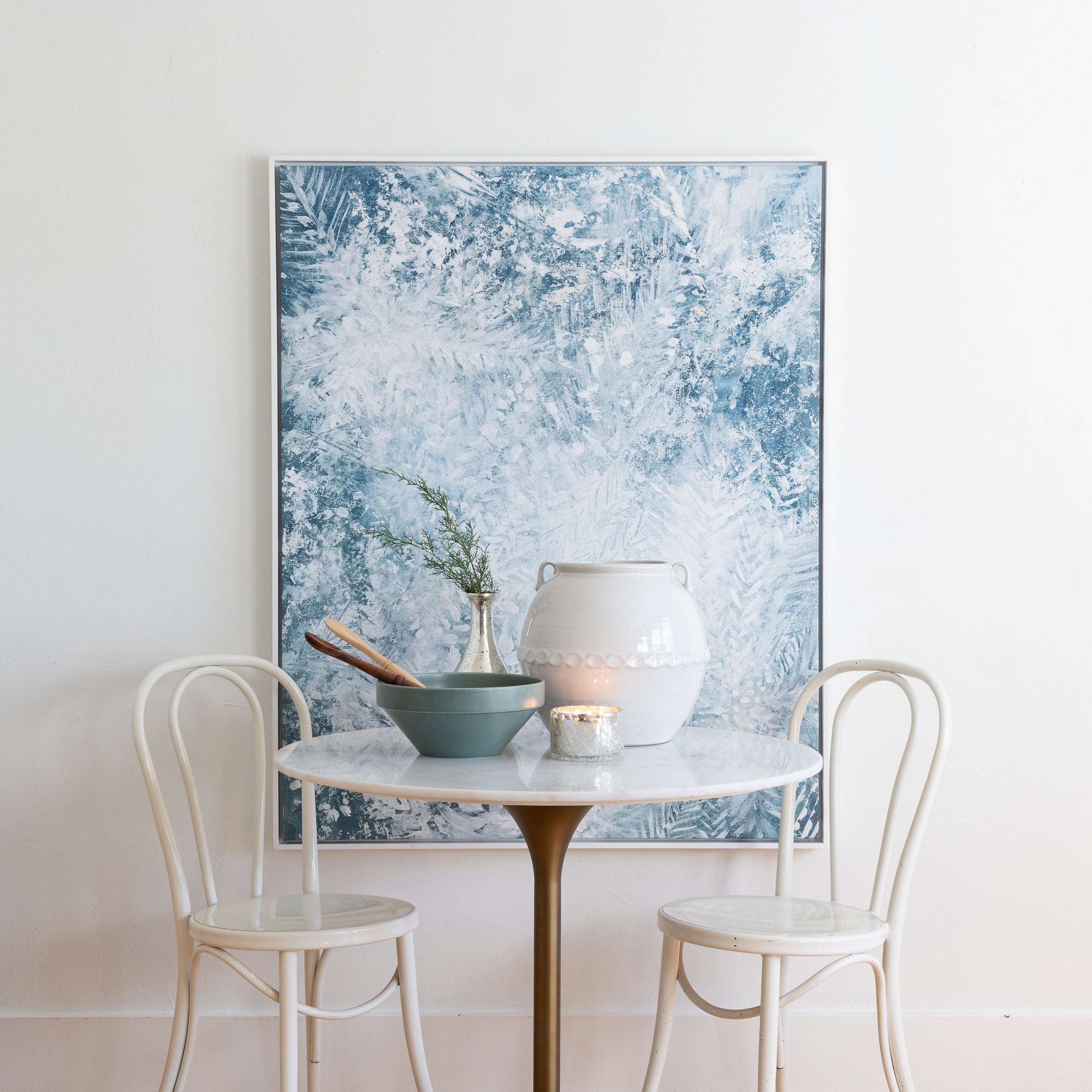 Sparkling Snowflakes Canvas Wall Art