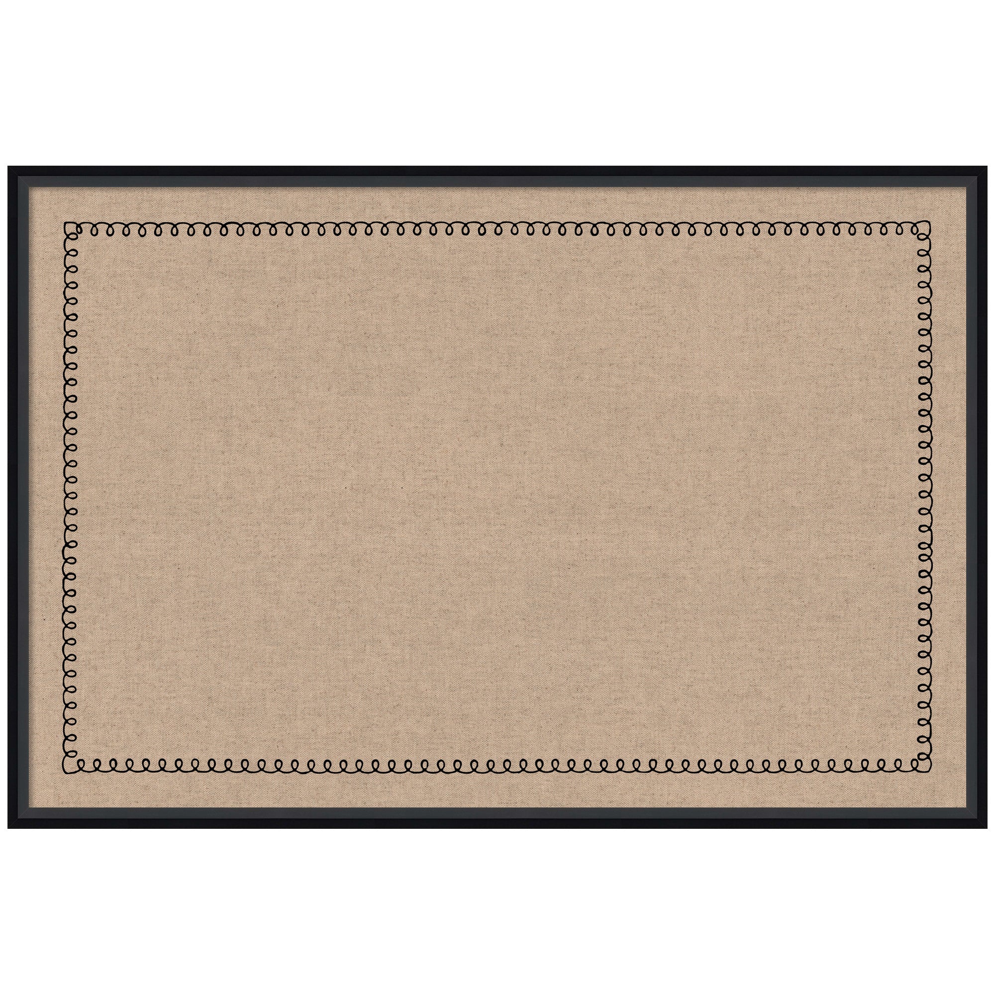 Pinboard Black Scallop Print