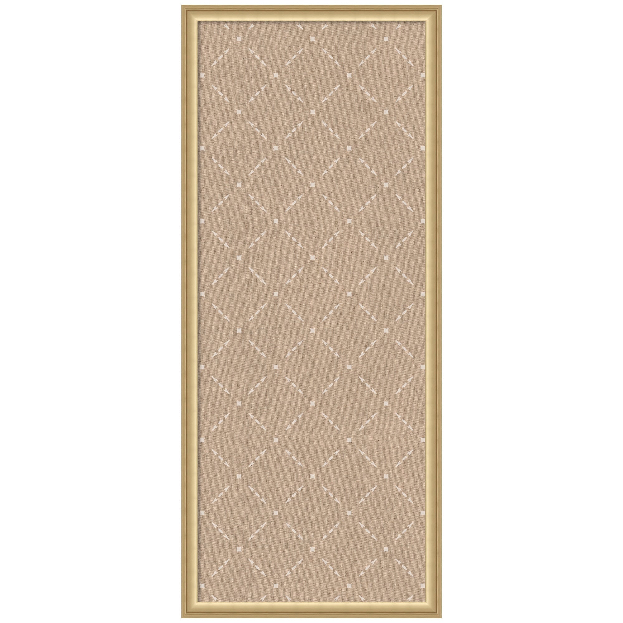 Pinboard Beige Lattice Pattern