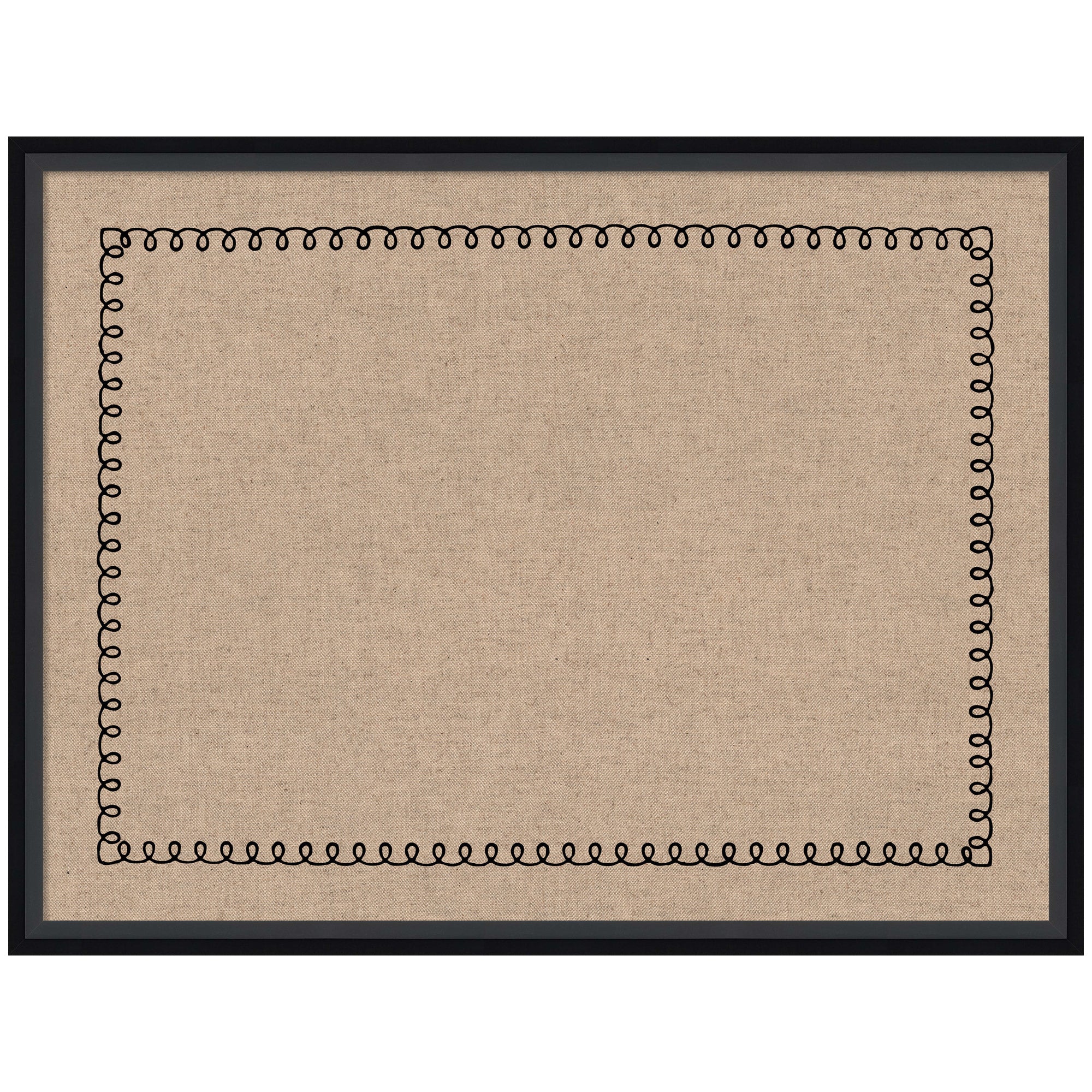 Pinboard Black Scallop Print