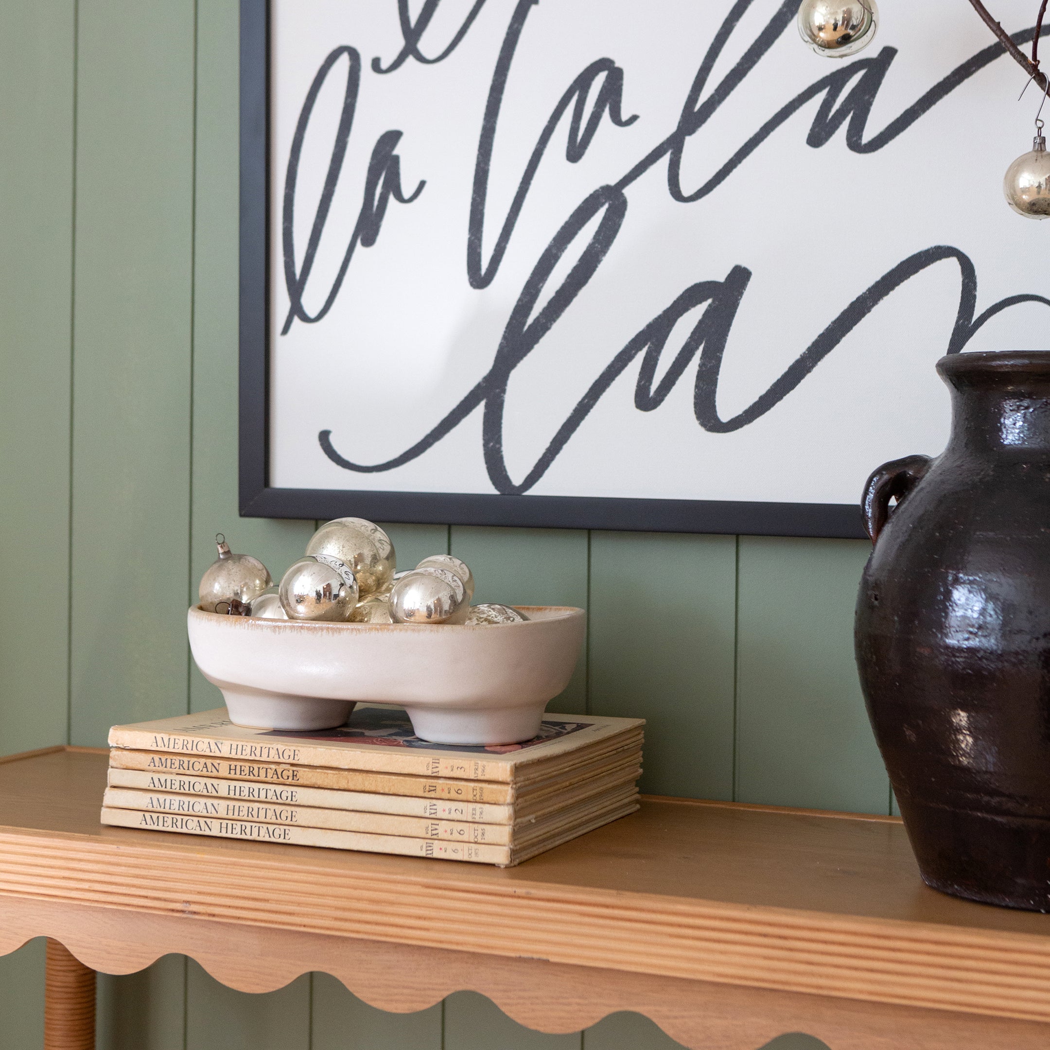 Fa La La | Dusty Blue | Canvas