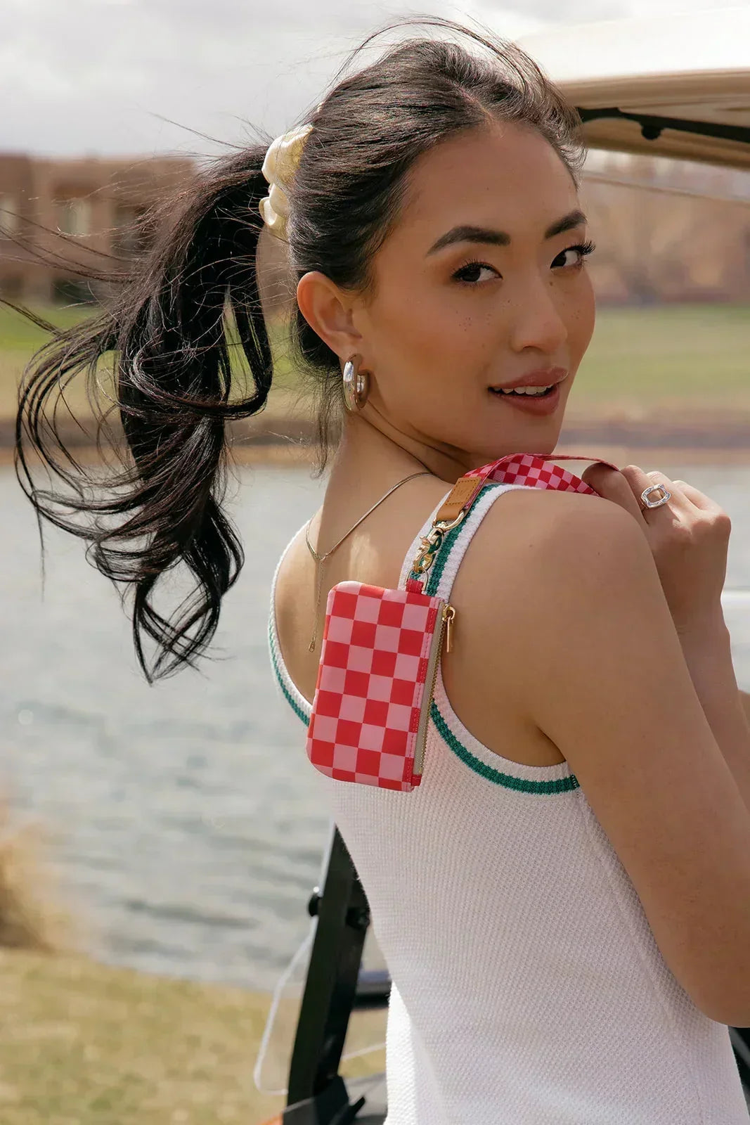 Raspberry Rush Large Zipper Pouch