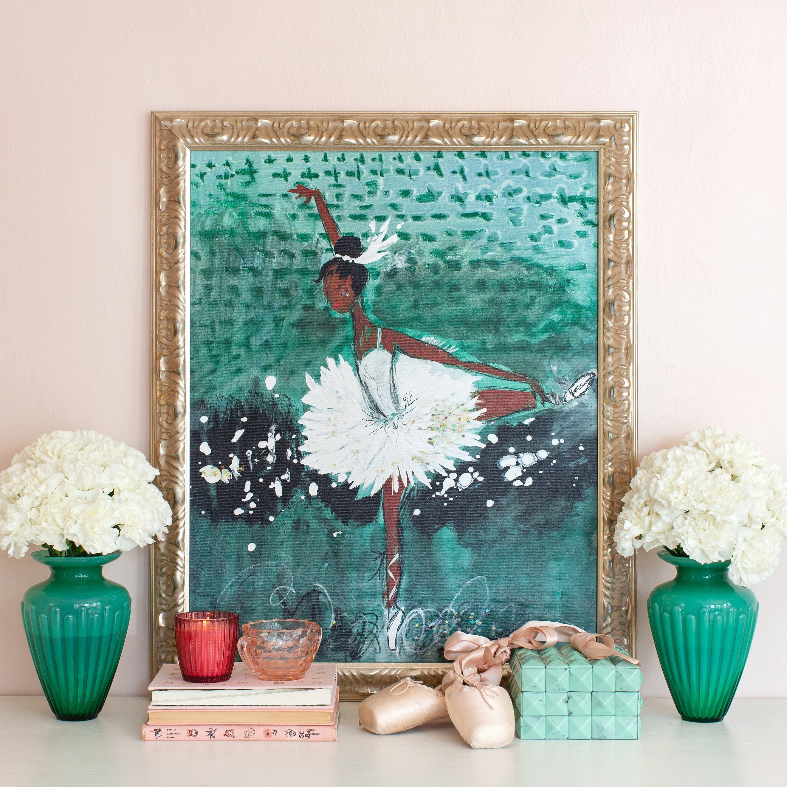 Ballerina on Stage Luxe Art Print