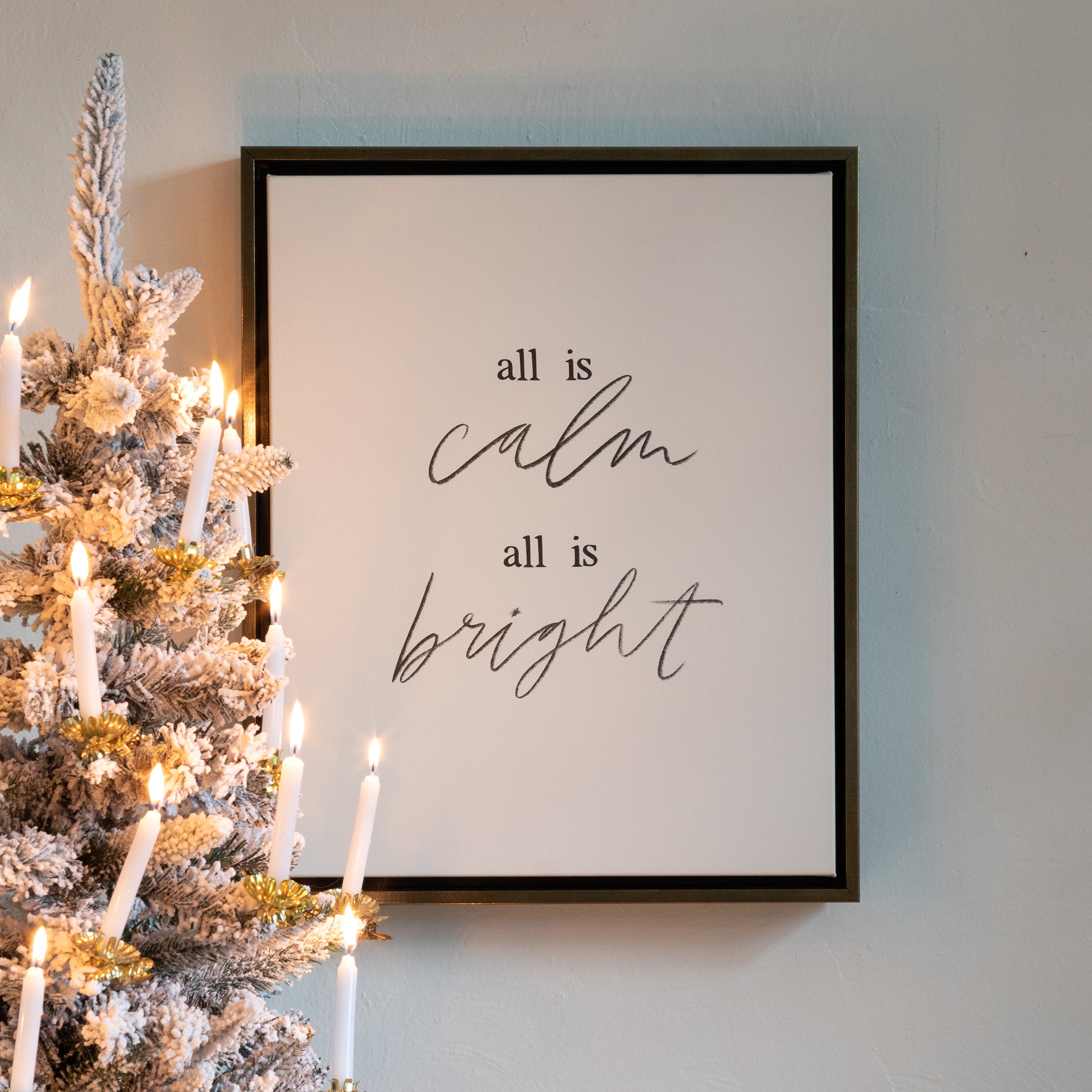 All is calm, all is bright | Alabaster | Canvas