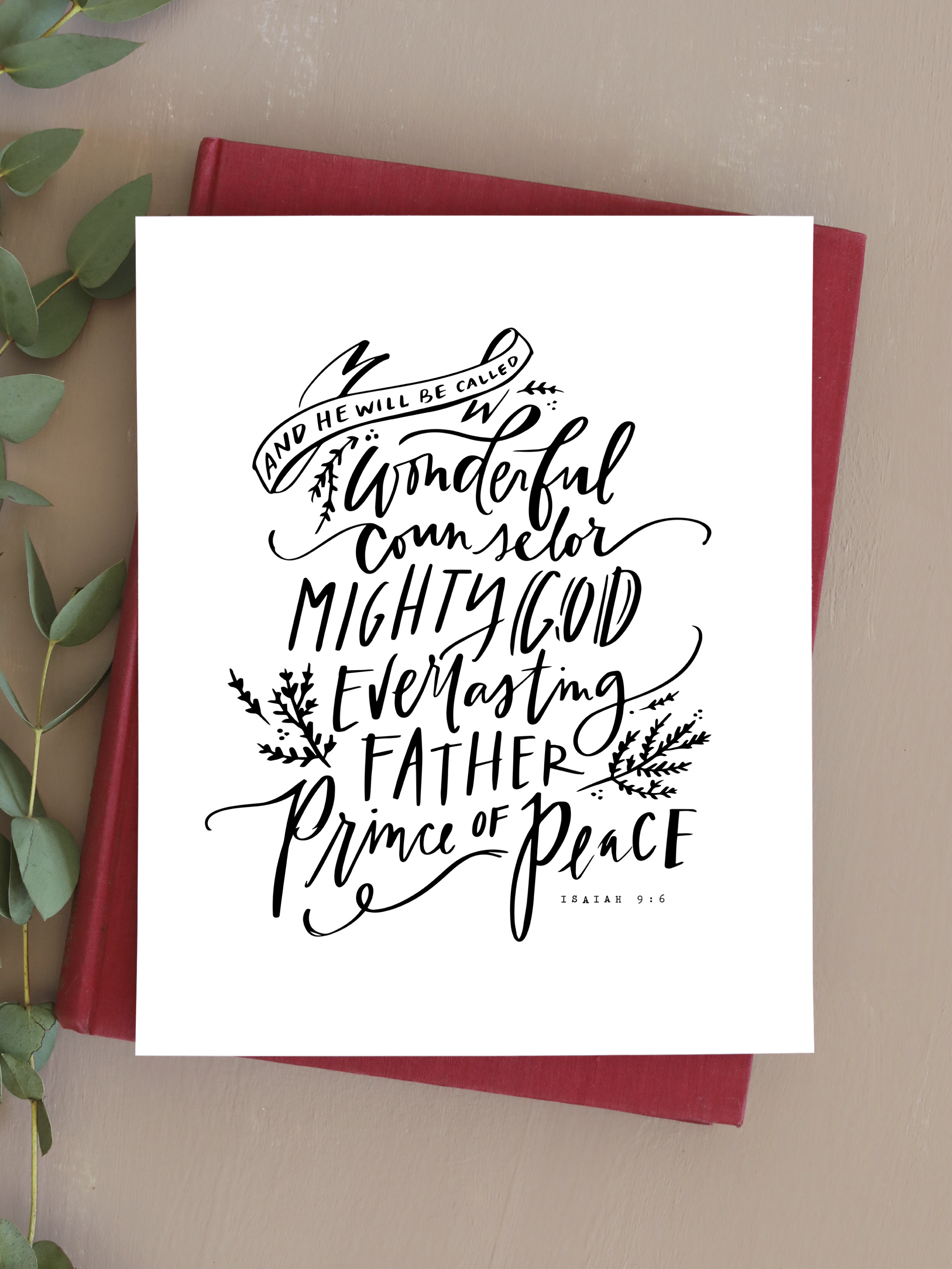 Wonderful Counselor | Pure White | Canvas