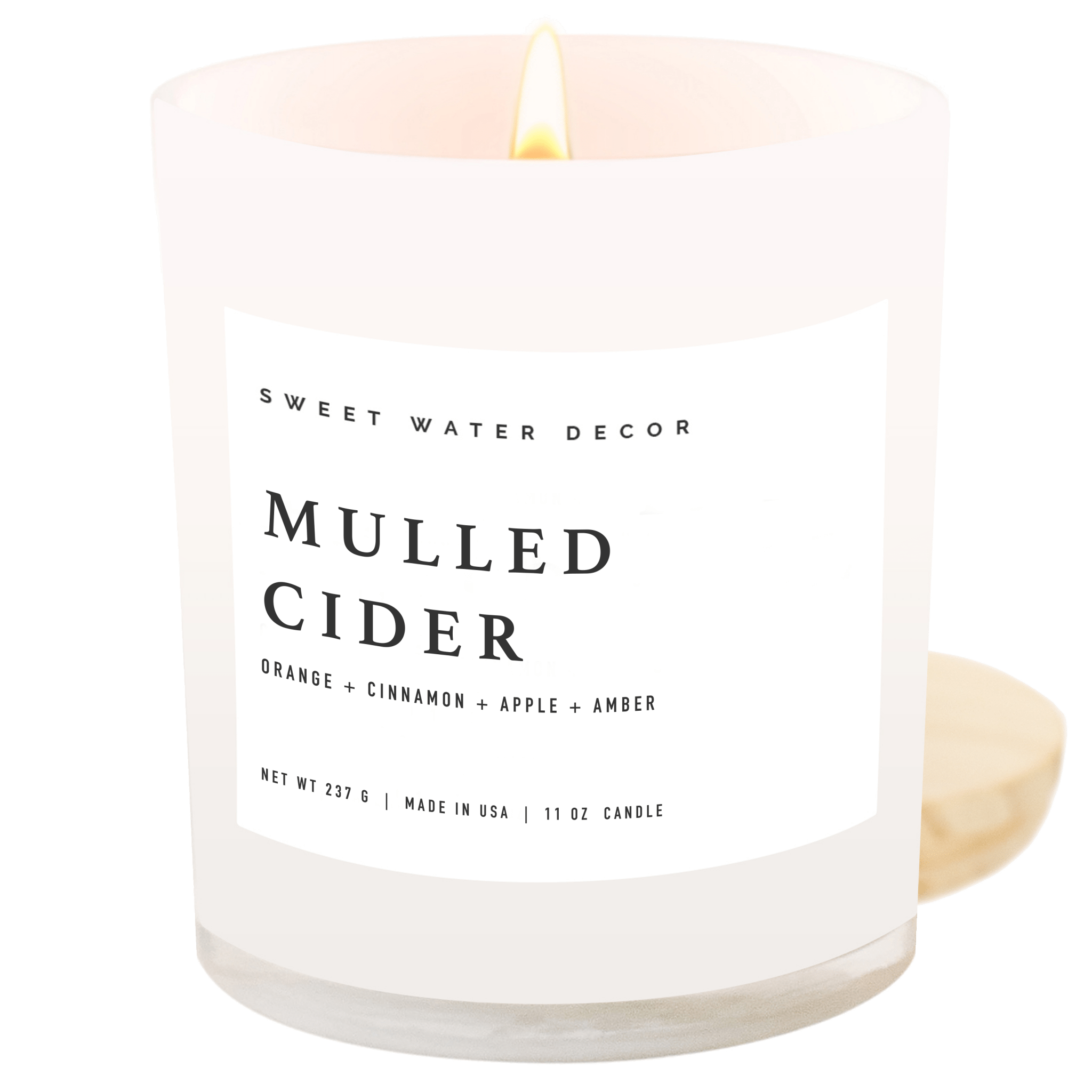 Mulled Cider Soy Candle (11 oz White Jar)