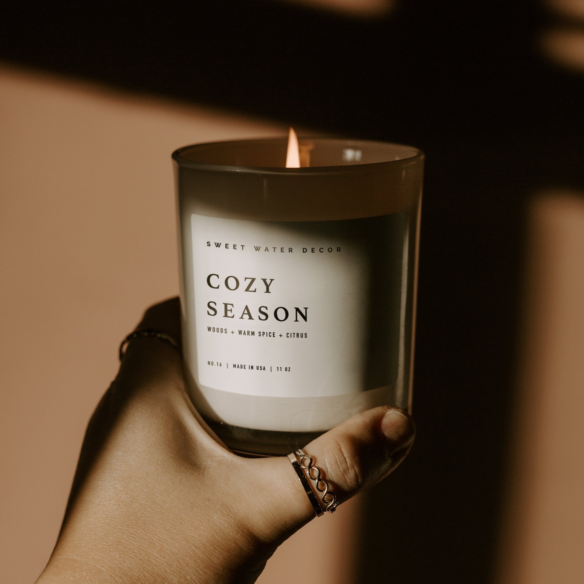Cozy Season Soy Candle (11oz White Jar)