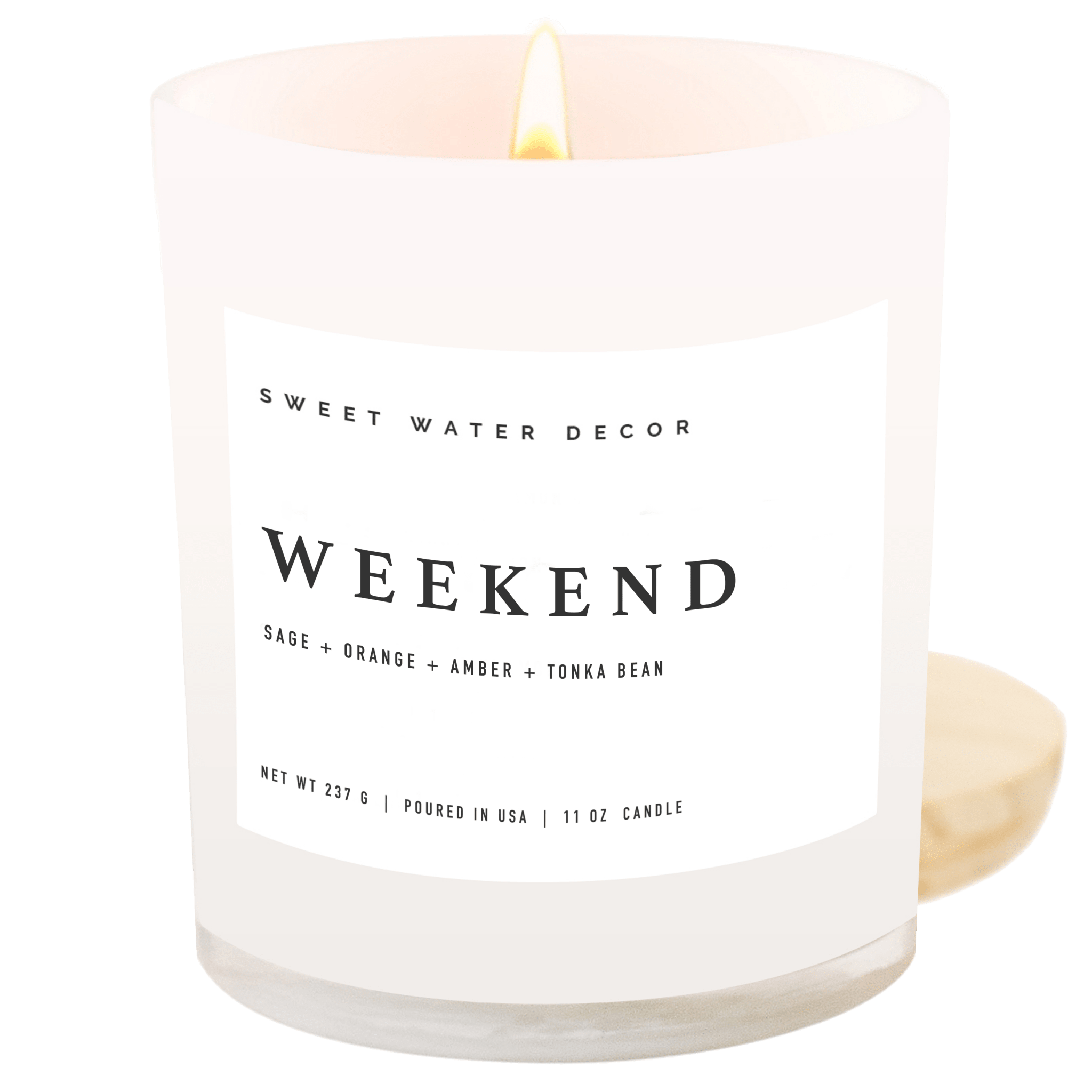 Weekend Soy Candle (11oz White Jar)