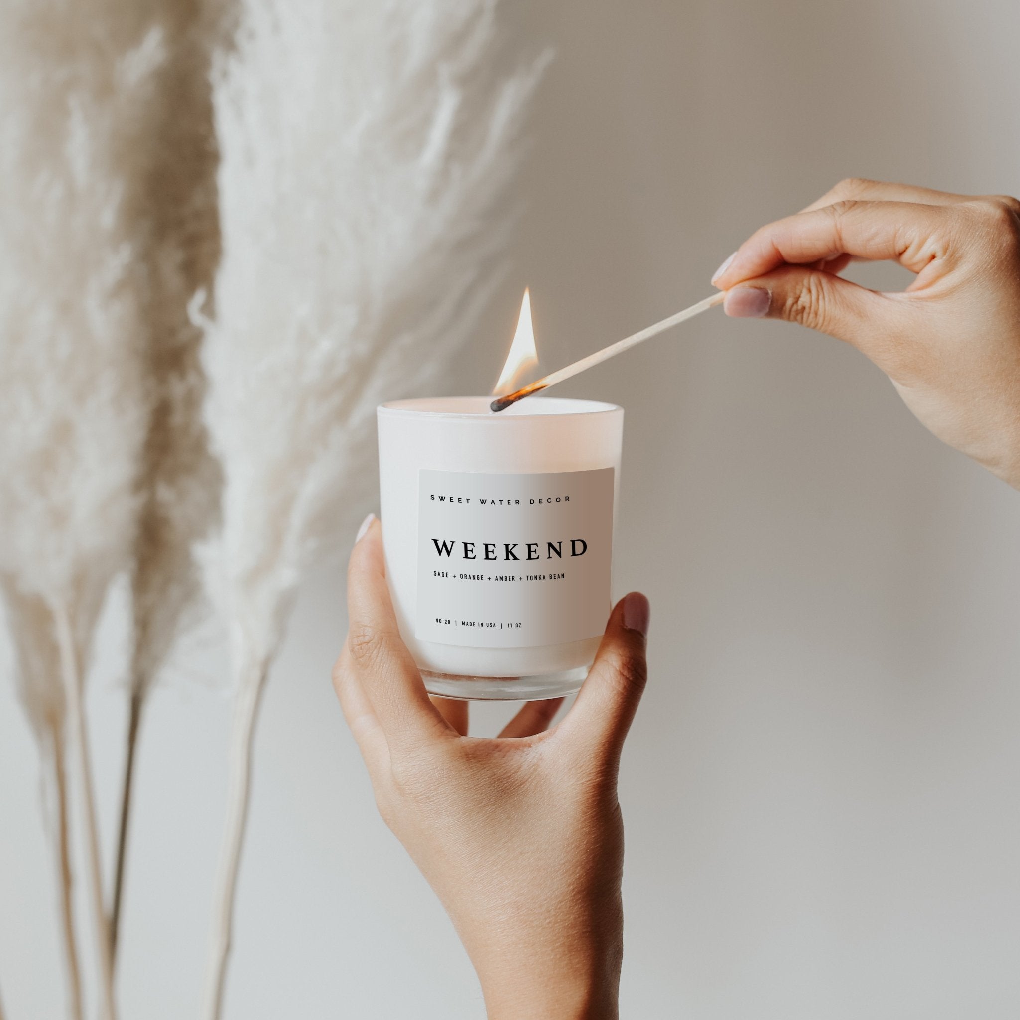 Weekend Soy Candle (11oz White Jar)