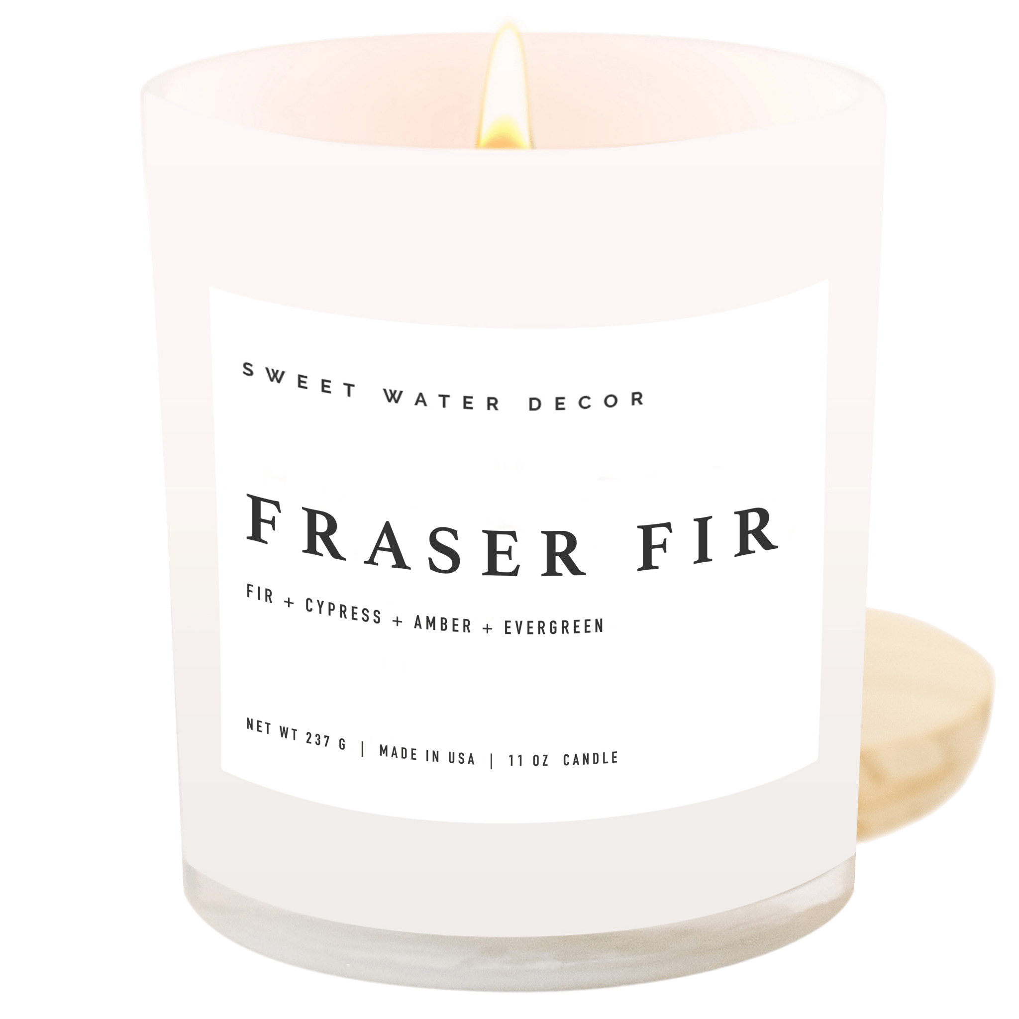 Fraser Fir Soy Candle (White Jar 11 oz)