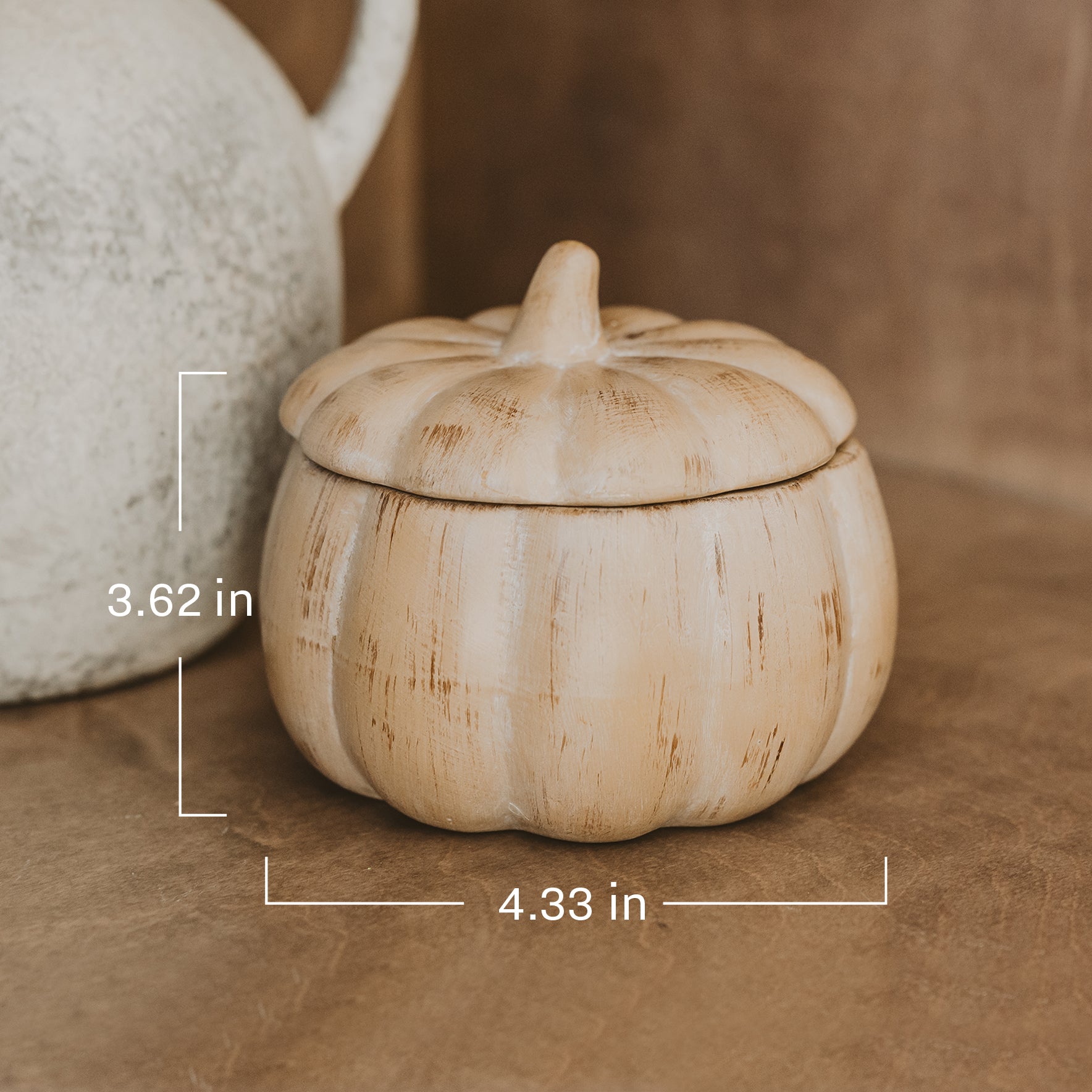 Pumpkin Spice Soy Candle (8oz Ceramic Pumpkin Jar)