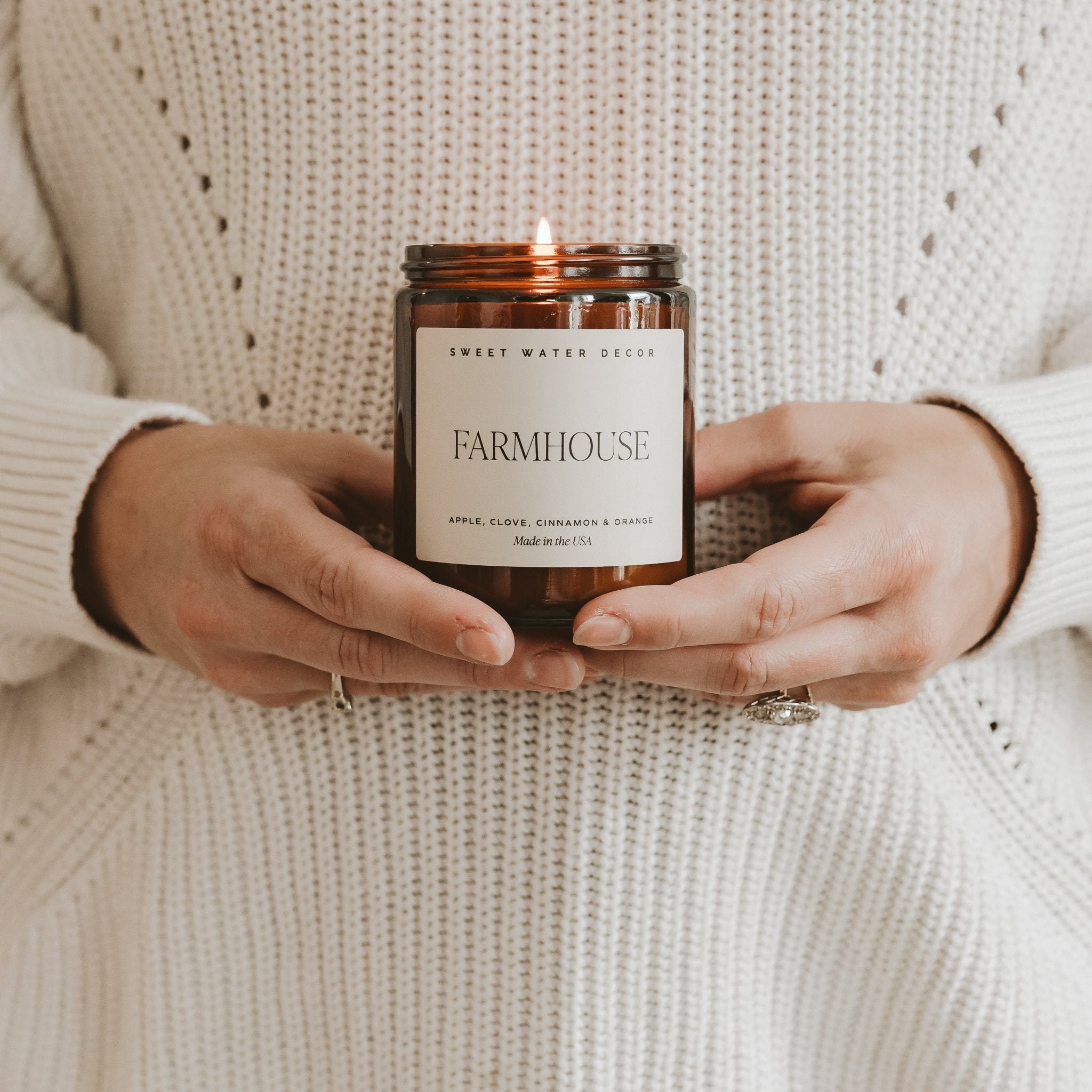 Farmhouse Soy Candle (9oz Amber Jar)