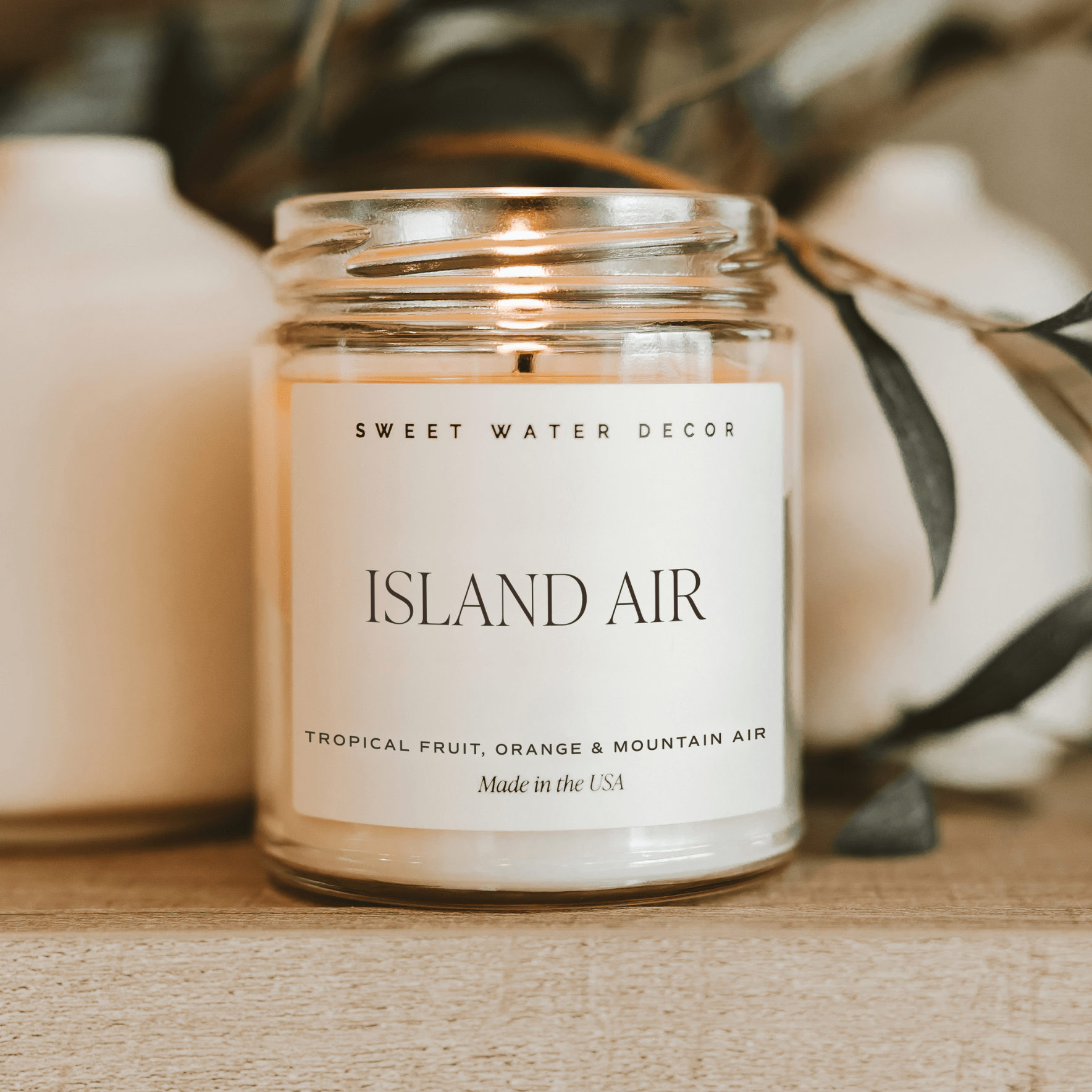 Island Air Soy Candle (9oz Clear Jar)