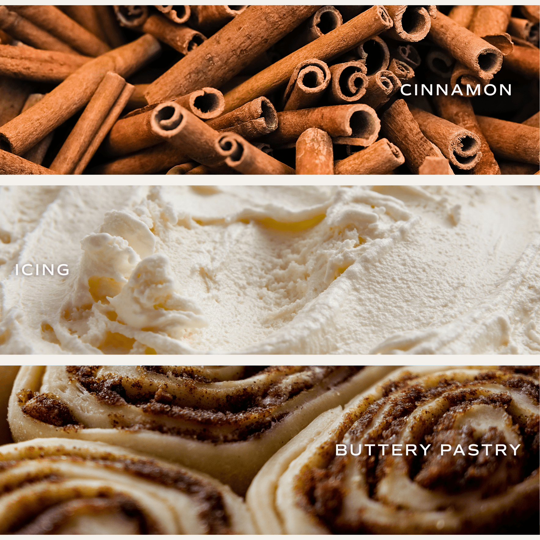 Cinnamon Rolls Soy Candle (9oz Clear Jar)