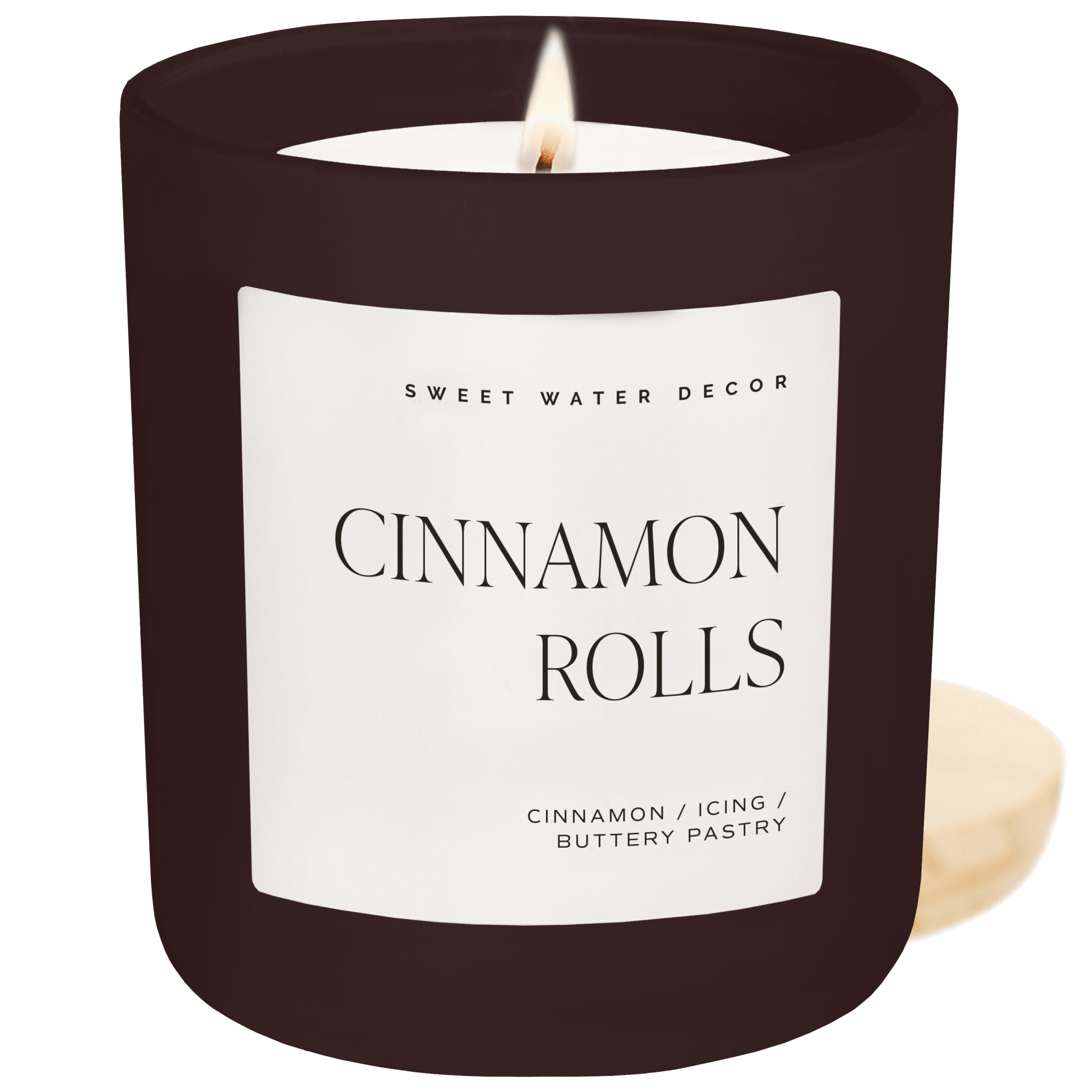 Cinnamon Rolls Soy Candle (15oz Brown Matte Jar)
