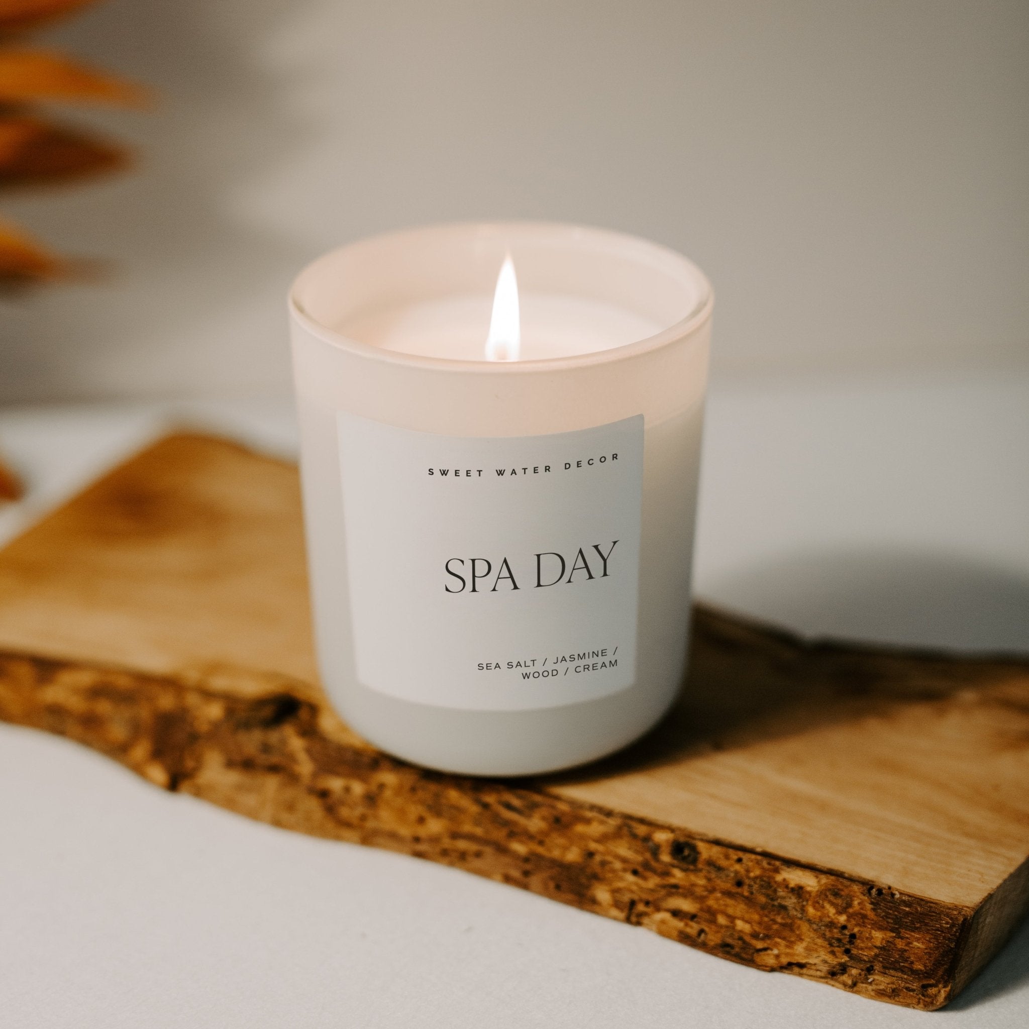 Spa Day Soy Candle (15oz Tan Matte Jar)