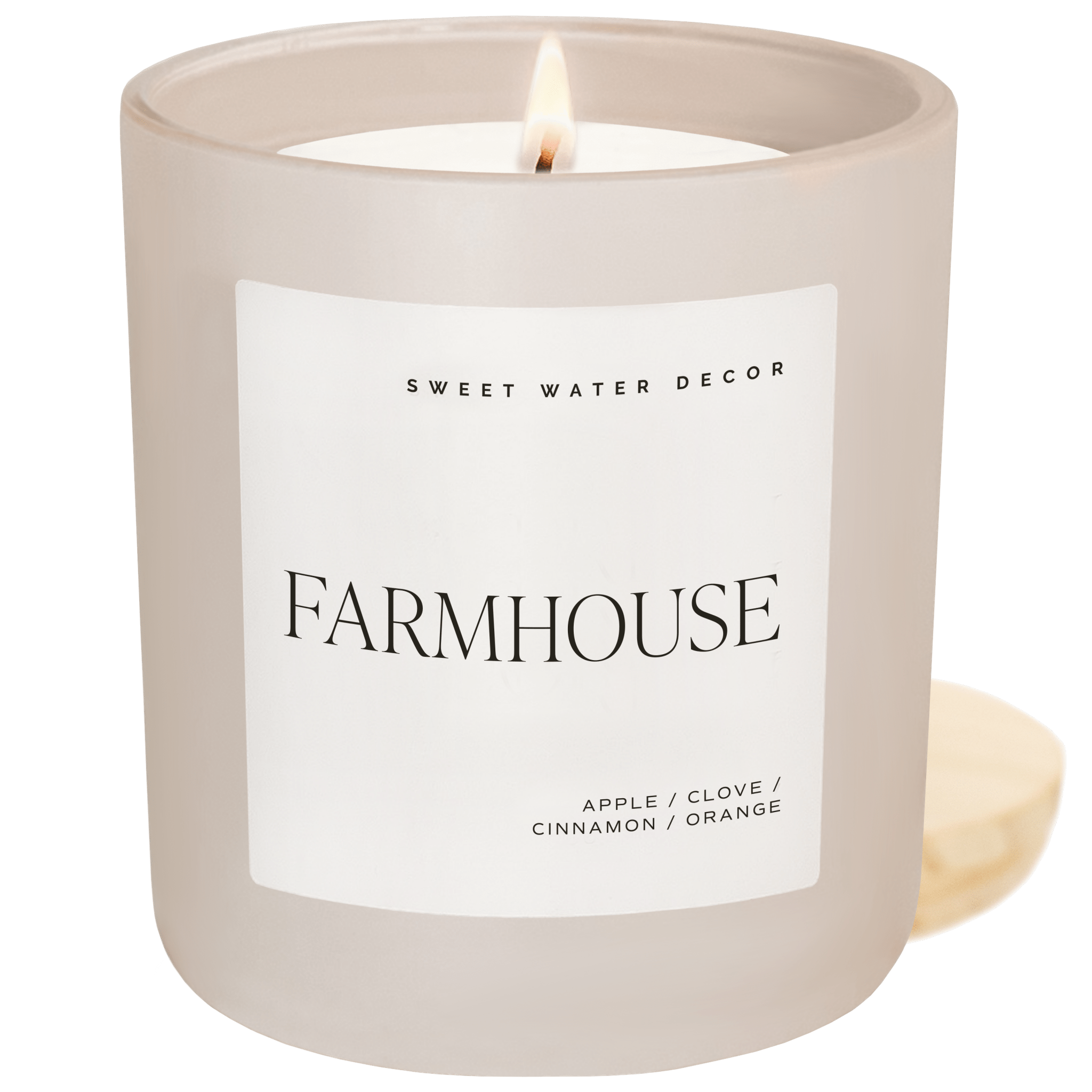 Farmhouse Soy Candle (15oz Tan Matte Jar)