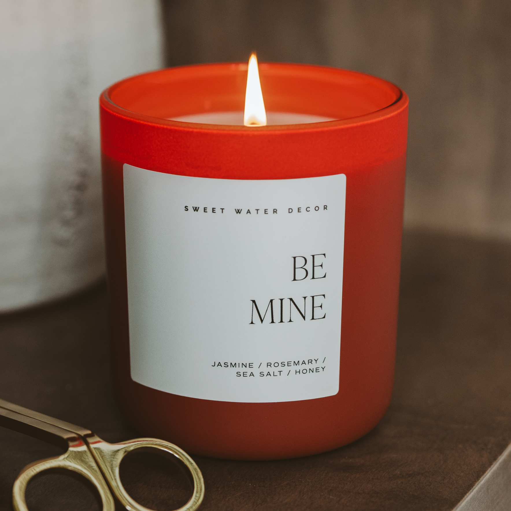 Be Mine Soy Candle (15 oz Red Matte Jar)