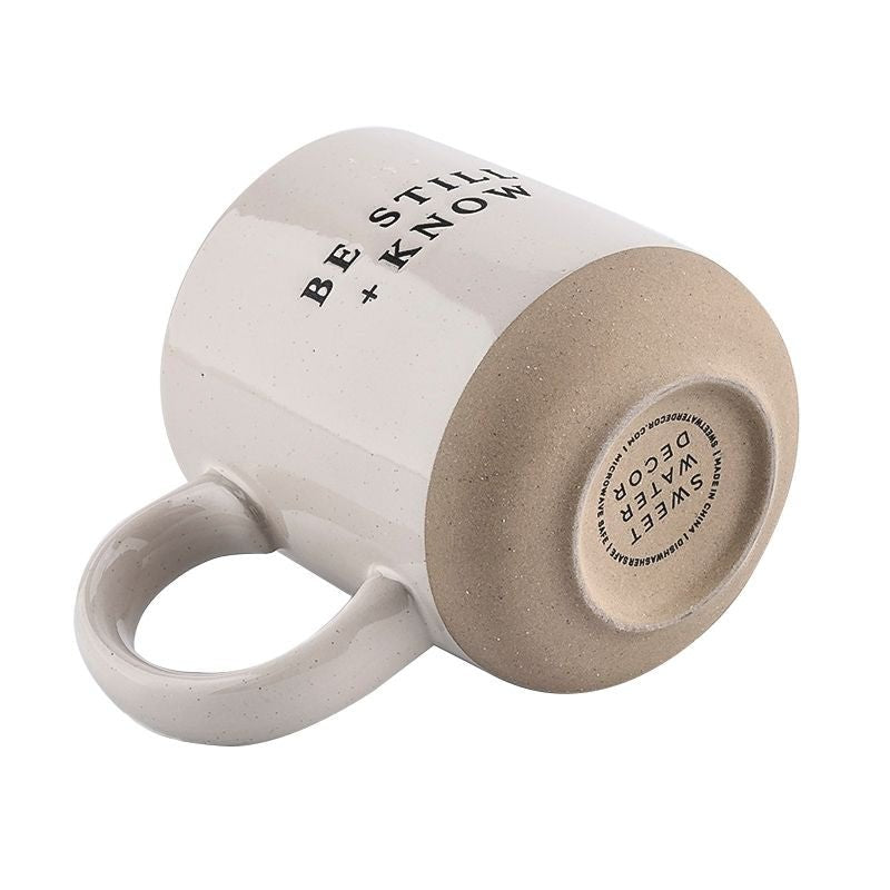Be Still and Know Stoneware Coffee Mug (14oz)