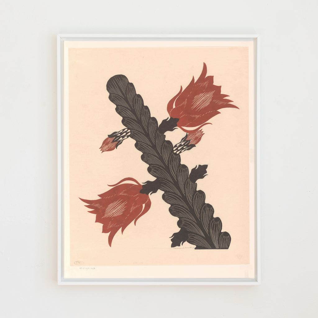 Cactus Flower Canvas Wall Art