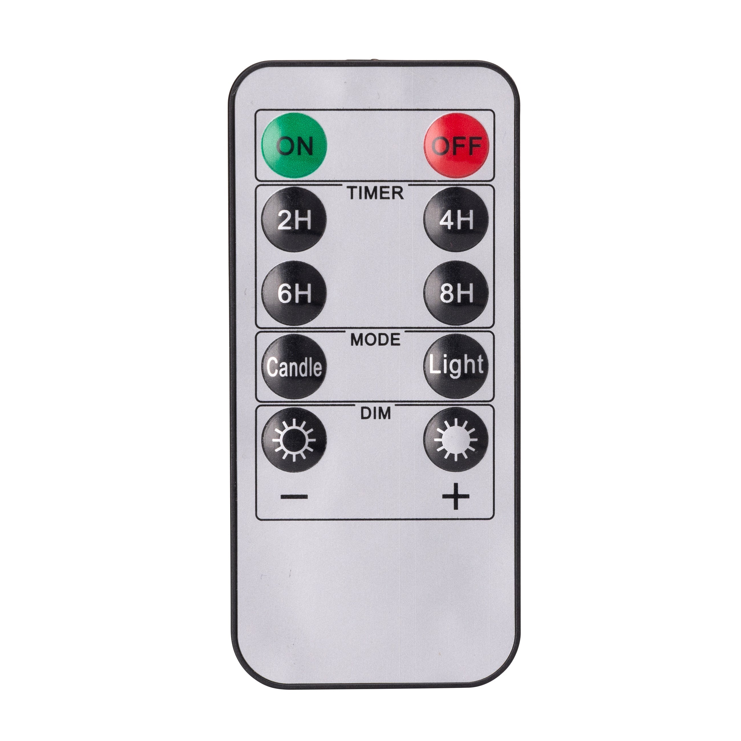 Amber Pillar Flameless LED Glass Candle (Set of 3)