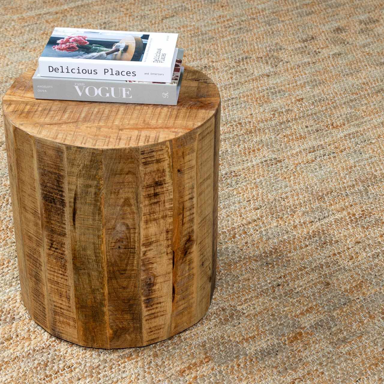 Lonut Checkered Jute Area Rug