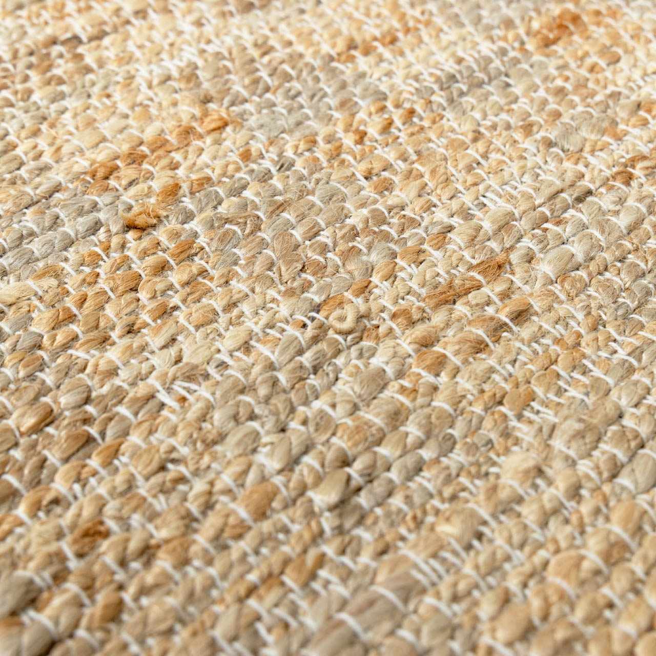 Lonut Checkered Jute Area Rug