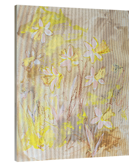 Daffodils on Straw | Art Print