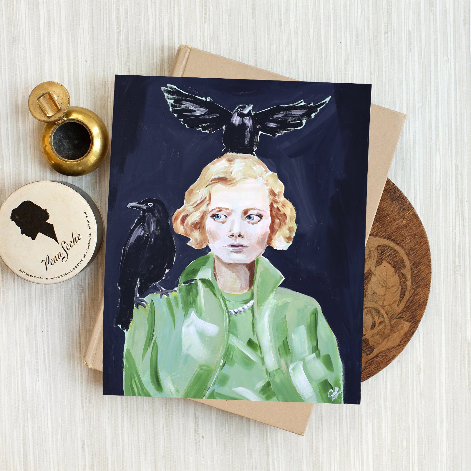 Daphne and the Birds Luxe Art Print