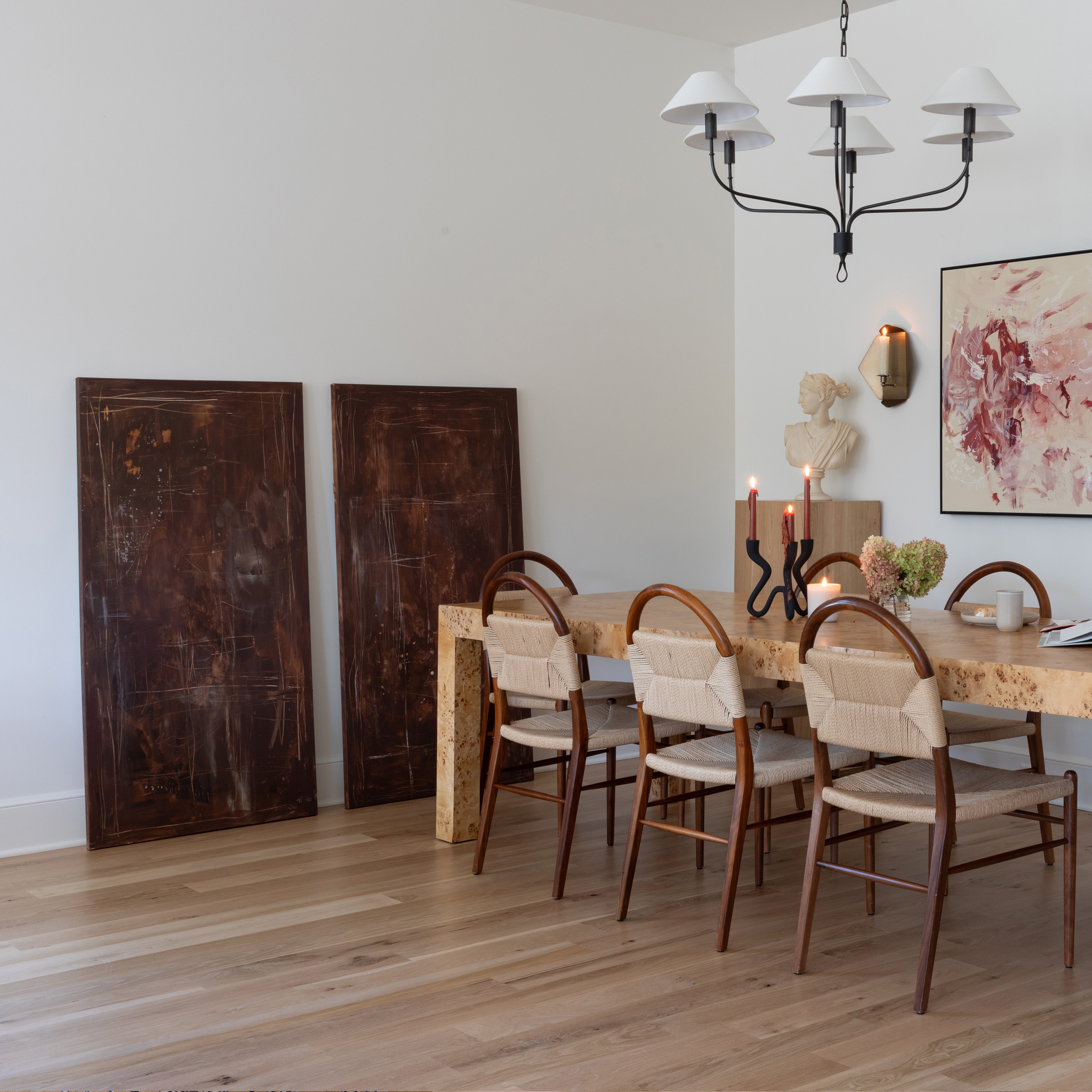 Mocha Mist Canvas Wall Art . Sofa Size (Vertical)