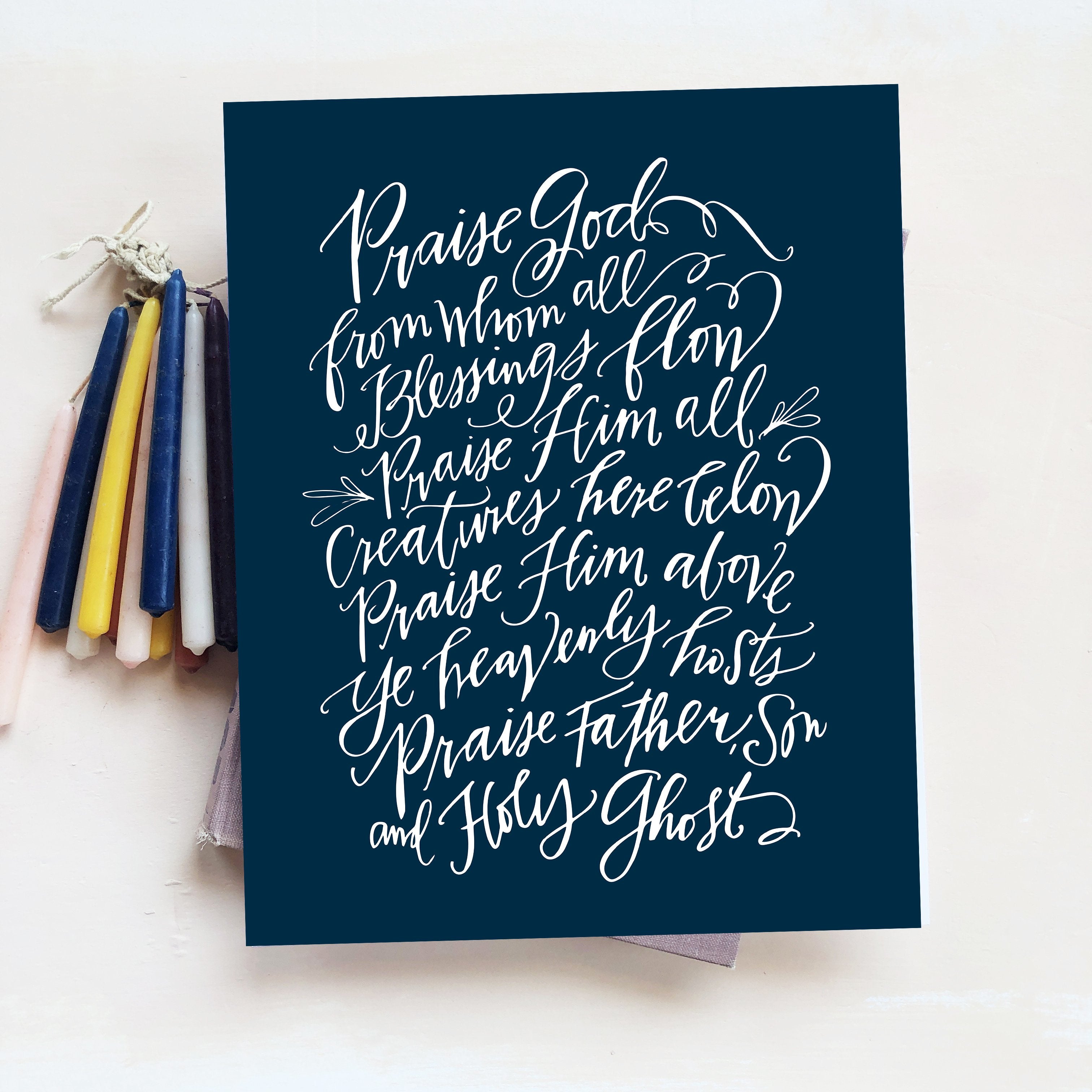 Doxology | Interior Navy | Canvas