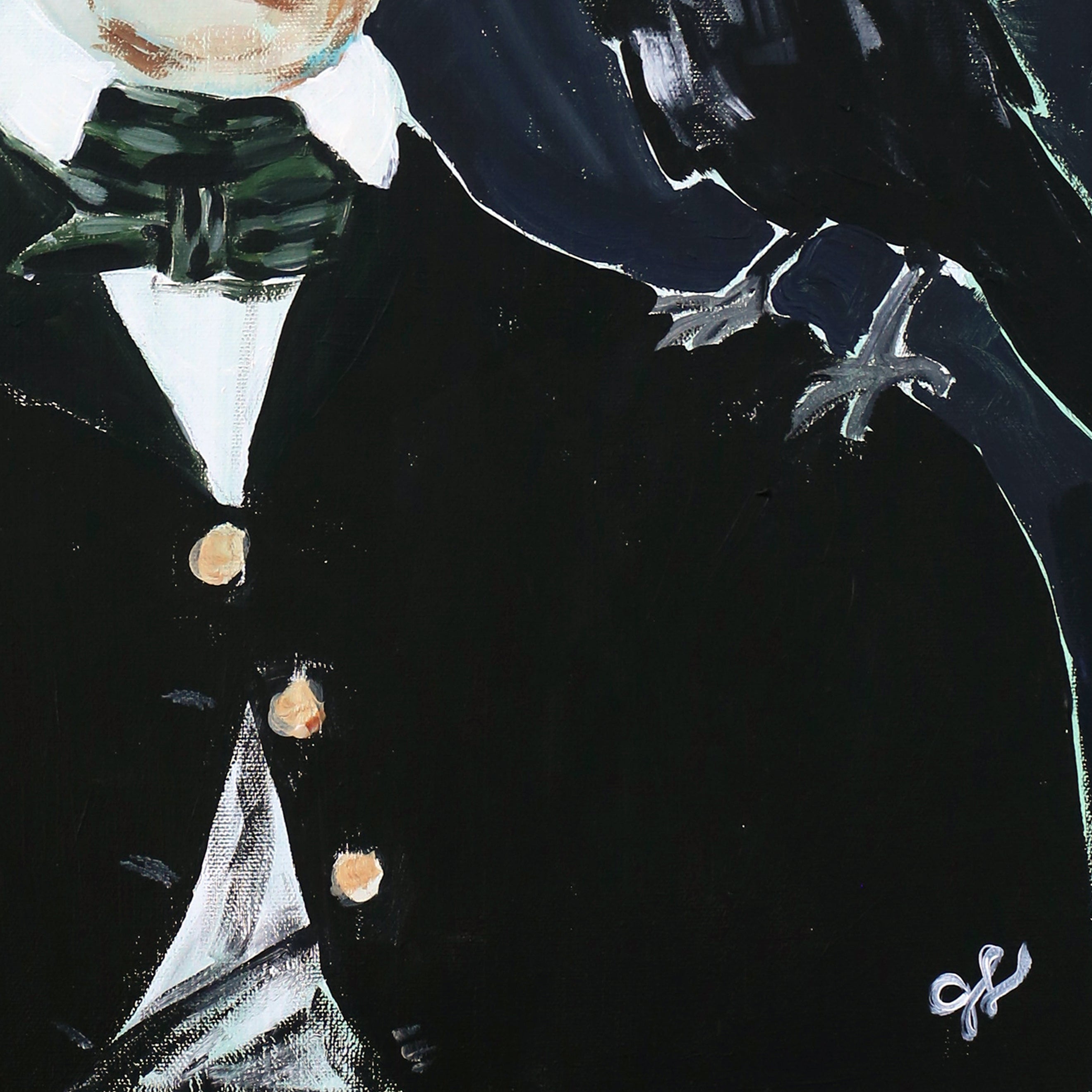 Edgar and the Raven Luxe Art Print