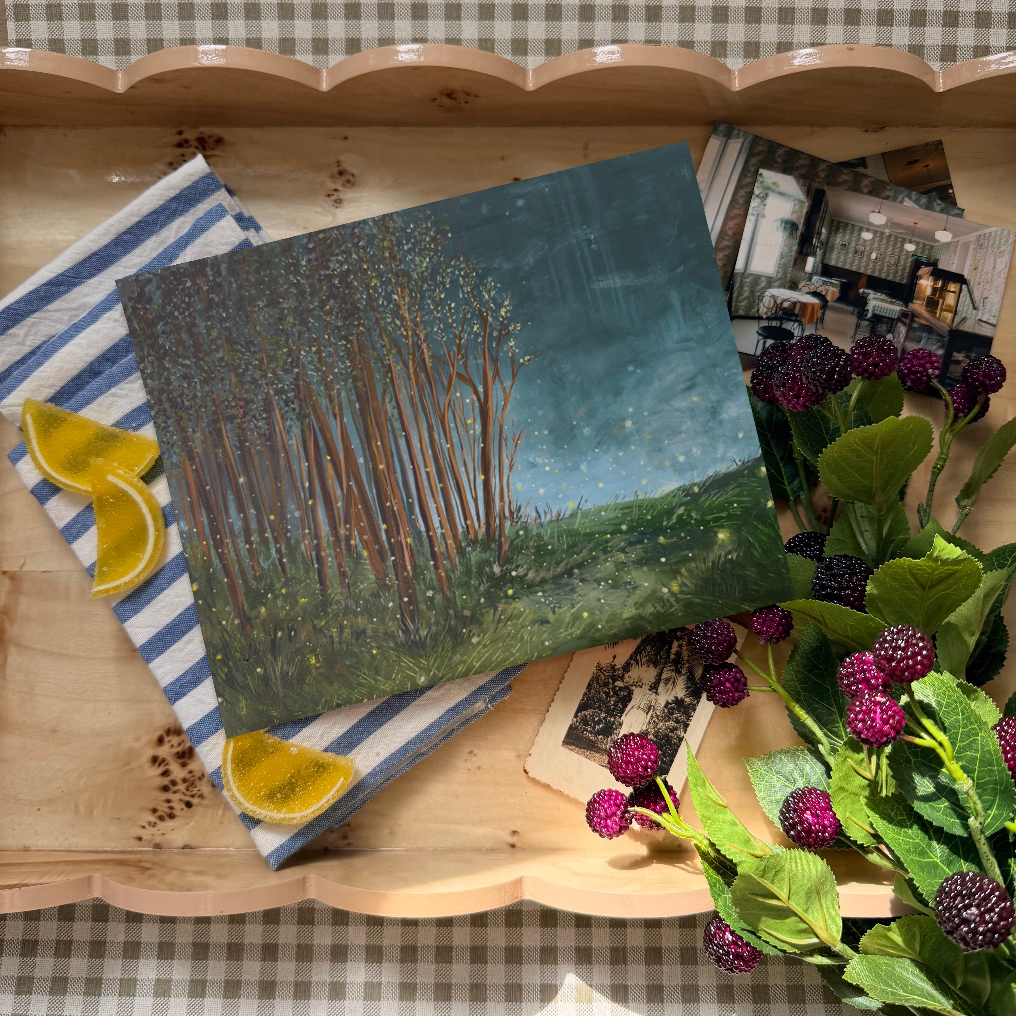Firefly Woods Luxe Art Print
