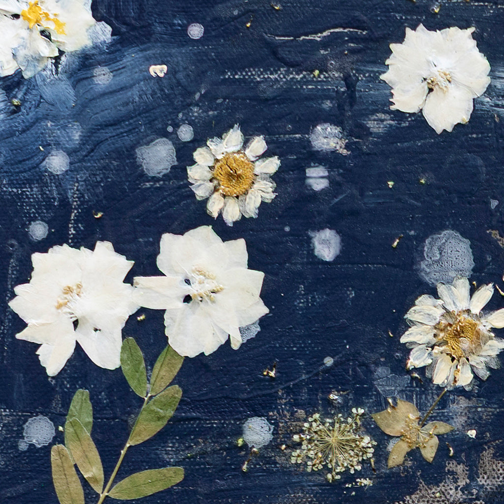 Flowered Flag Canvas Wall Art